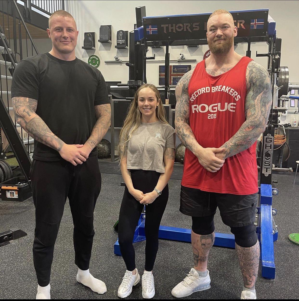 Thor Bjoernsson (GOT’s the Mountain) & another Viking giant r