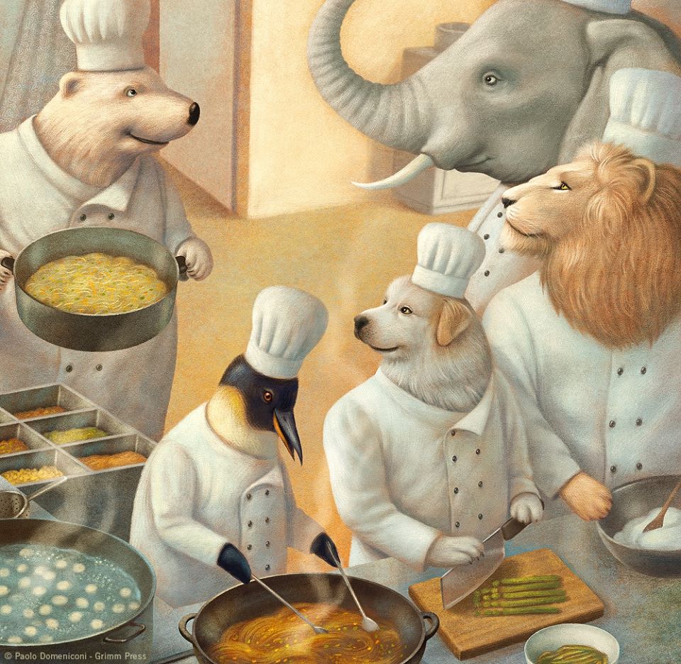 Animal Kitchen by Paolo Domeniconi r/ImaginaryAww