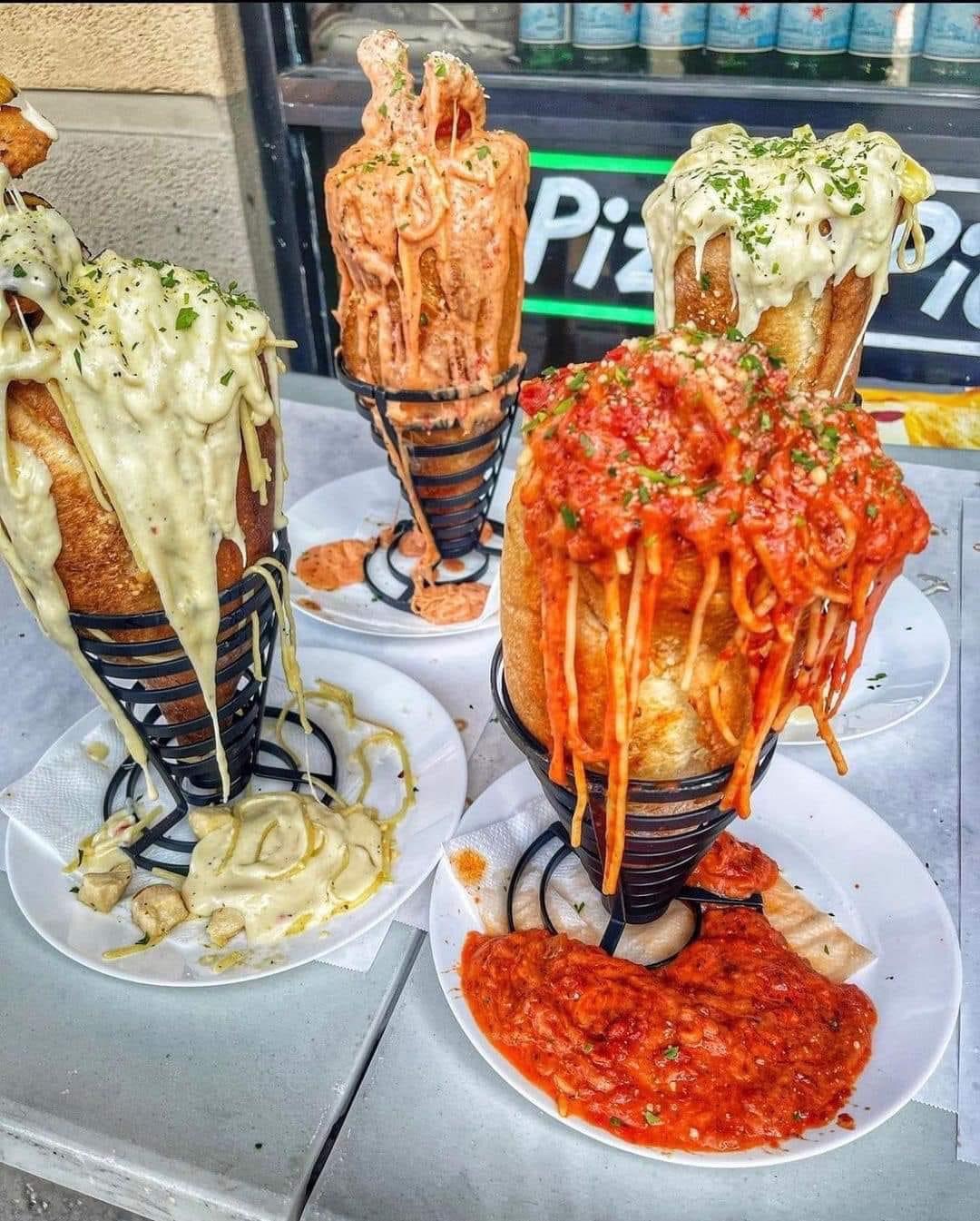Hot pasta cones High_Cuisine