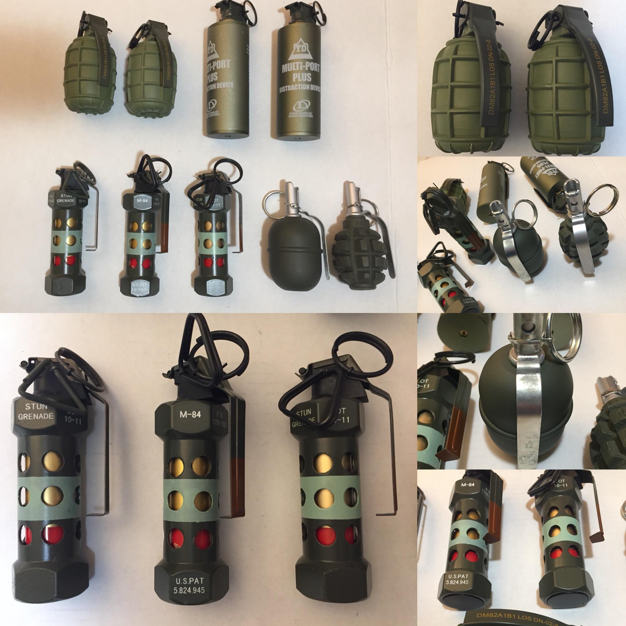 M84, DM51 (Germany), RGD5, F1 Grenades r/airsoft