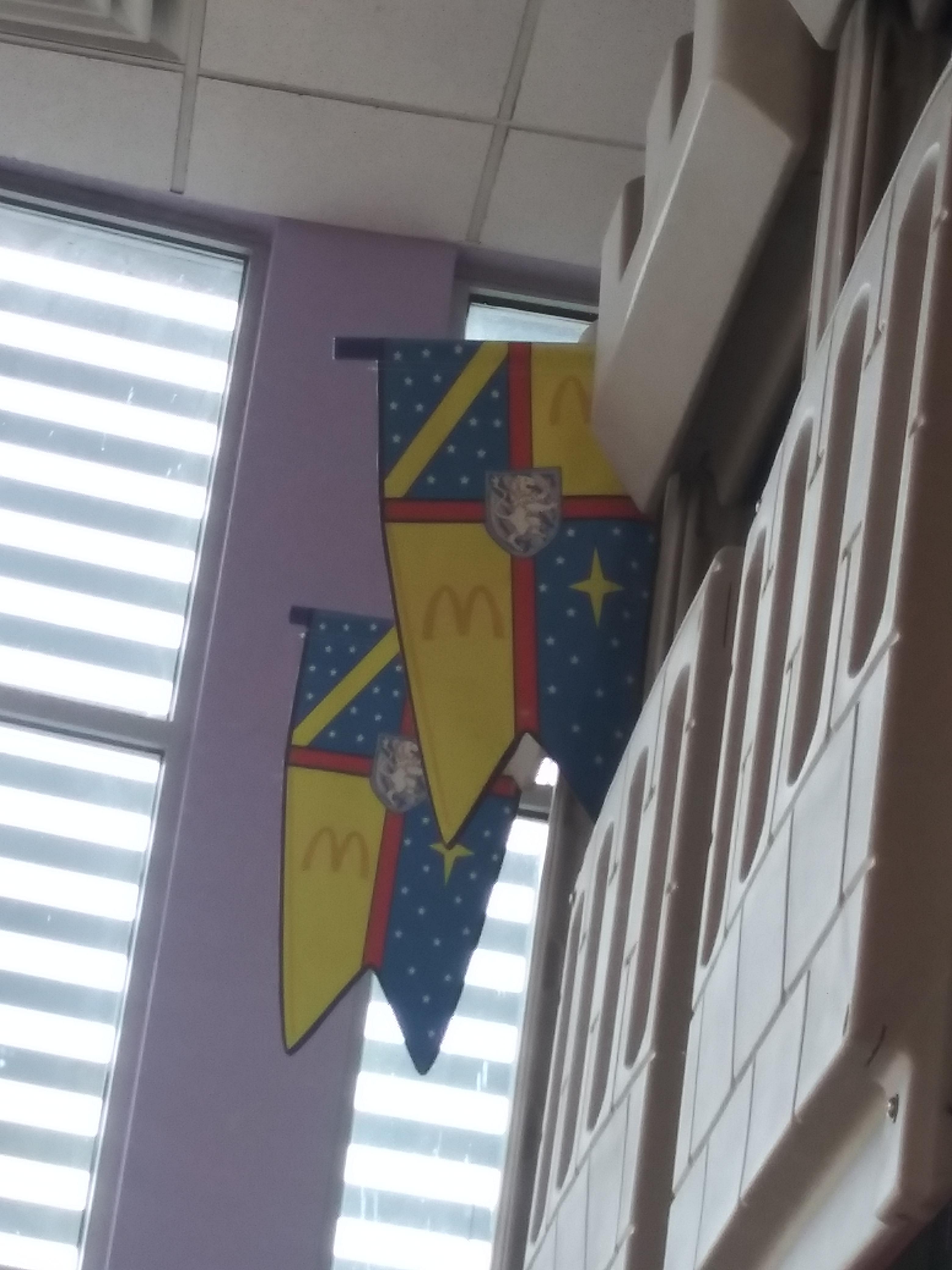 The flag found on the McDonald's PlayPlace in Quakertown, Pa. r