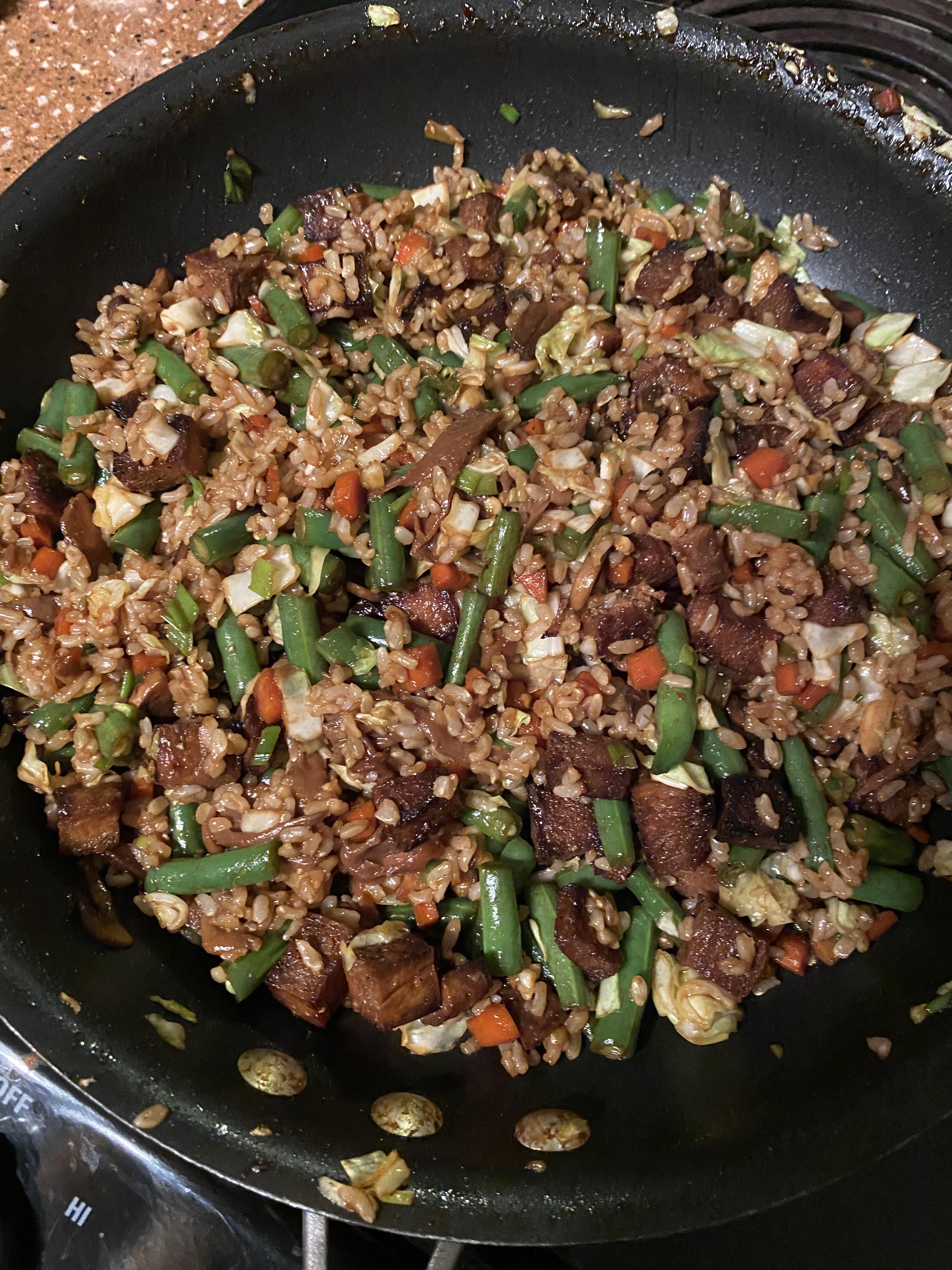 Tofu Fried Rice r/VeganFoodPorn