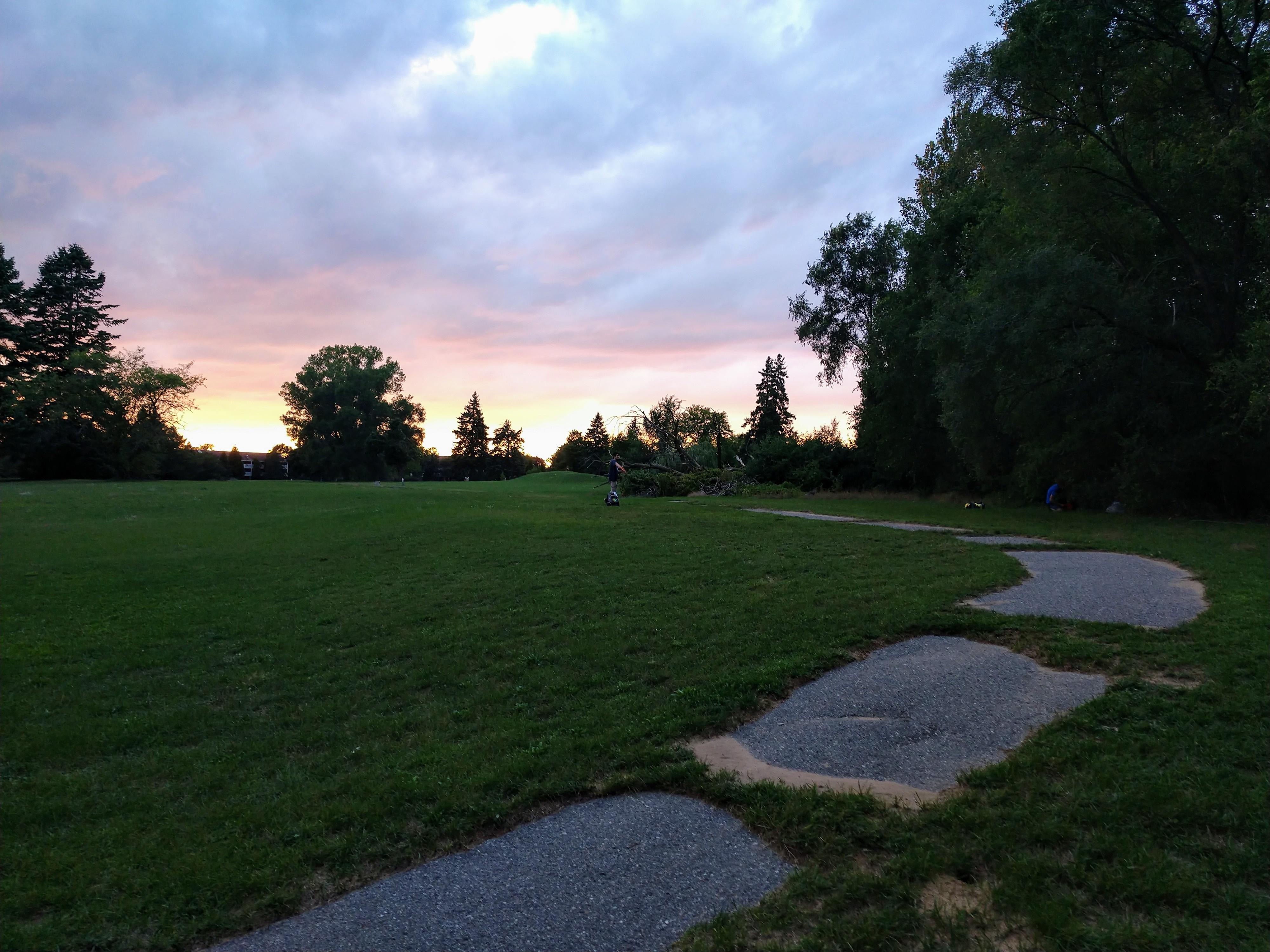Beautiful clouds out tonight Lake Shore Disc Golf Course, Ypsilanti