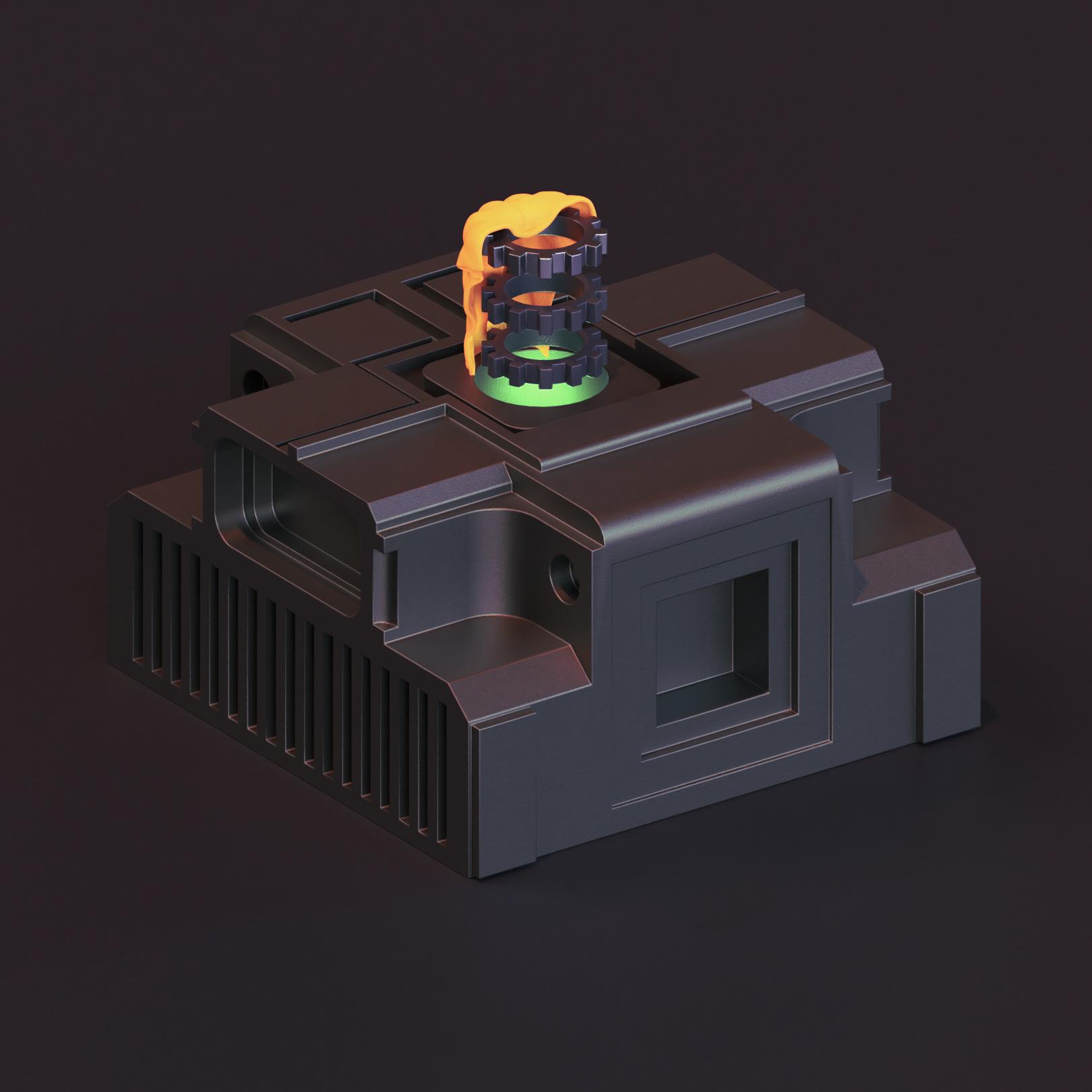 Practicing hard surface Modeling and some realistic metal bumps (try to