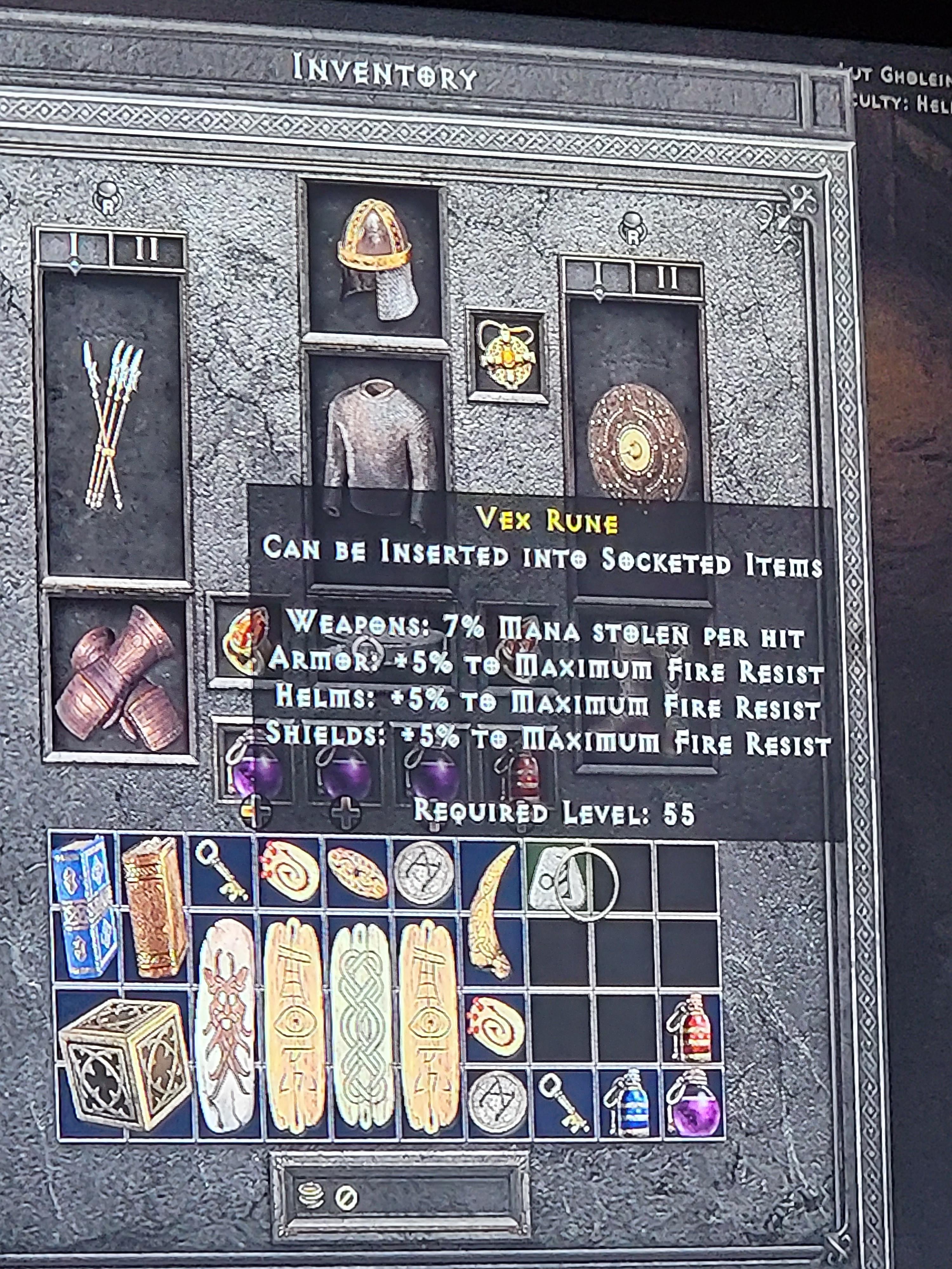 i played a lot of the original d2 and never found a high rune before