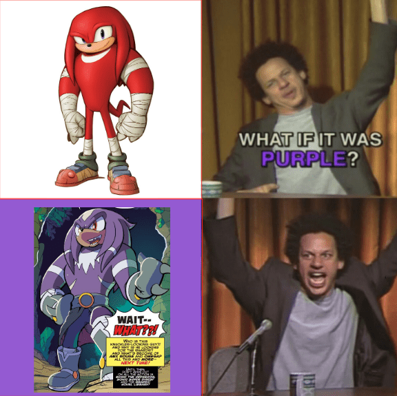 That feeling when you know so much Sonic lore you get to make obscure