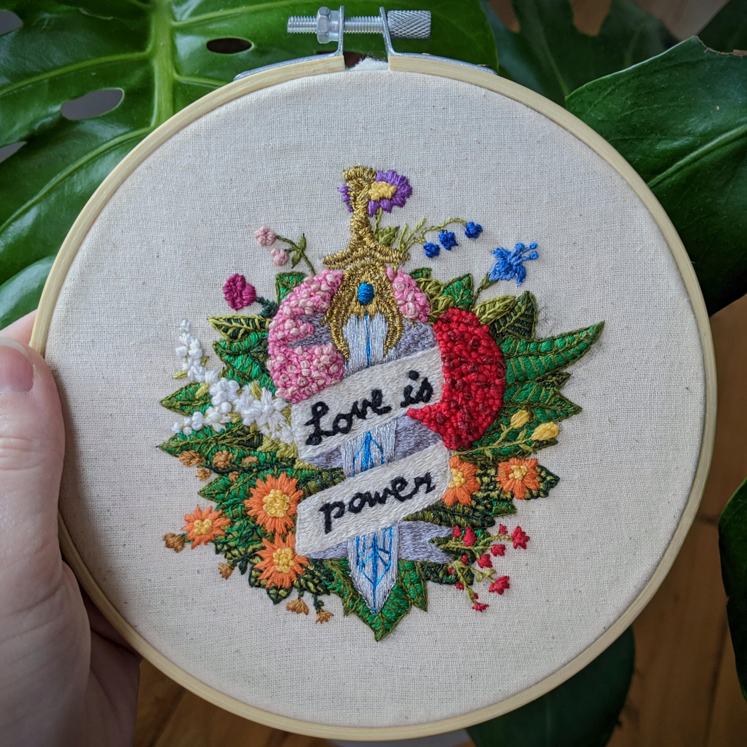 My first major embroidery work to honour the Shera finale r/Embroidery