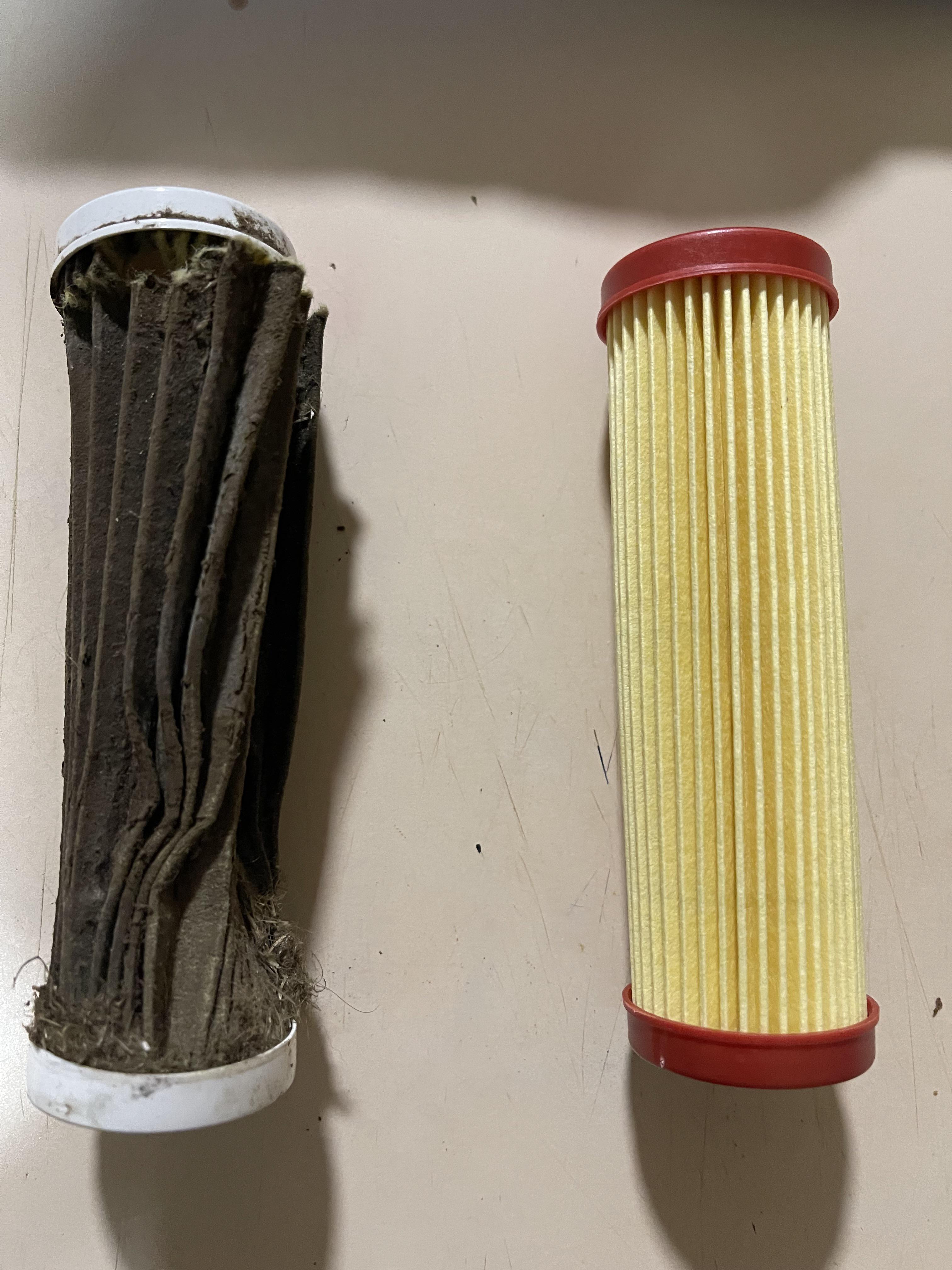 Nasty lawn mower air filter (from Reddit) | BobIsTheOilGuy