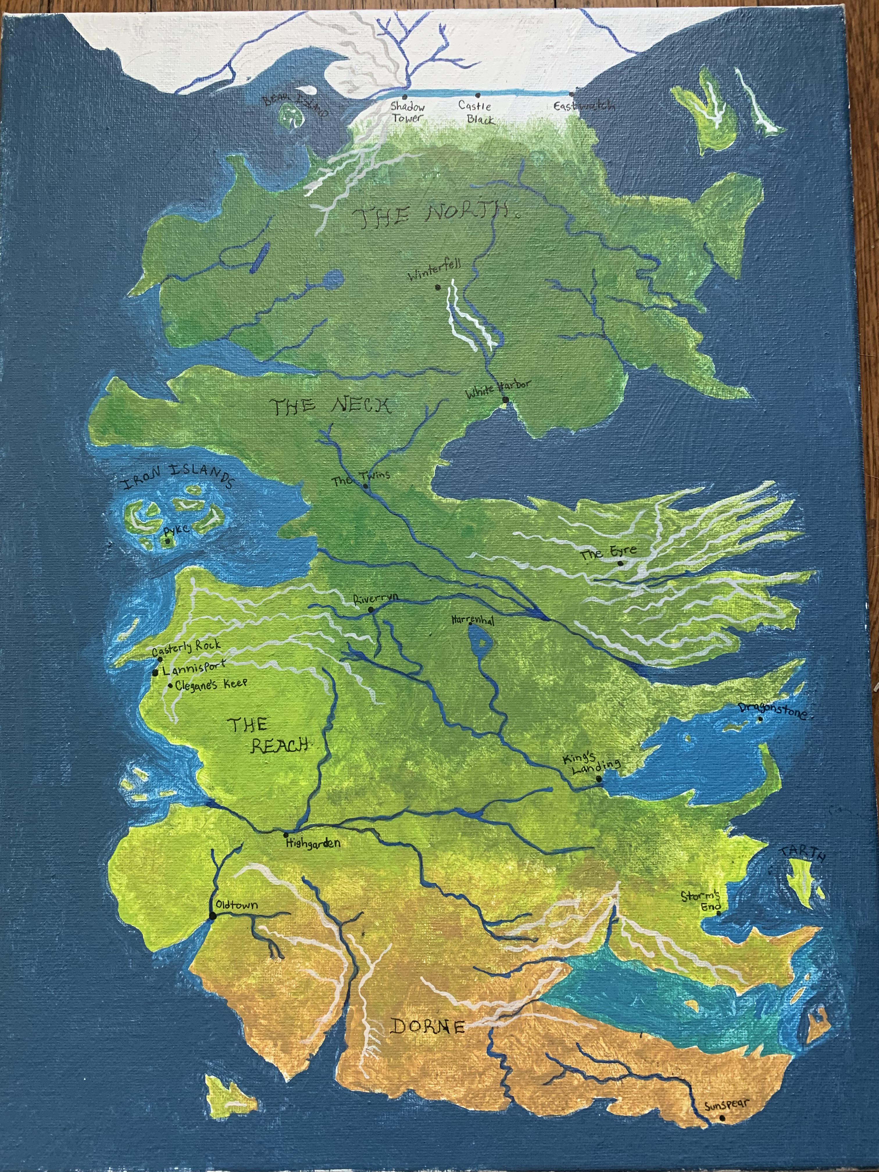 Westeros Map High Resolution