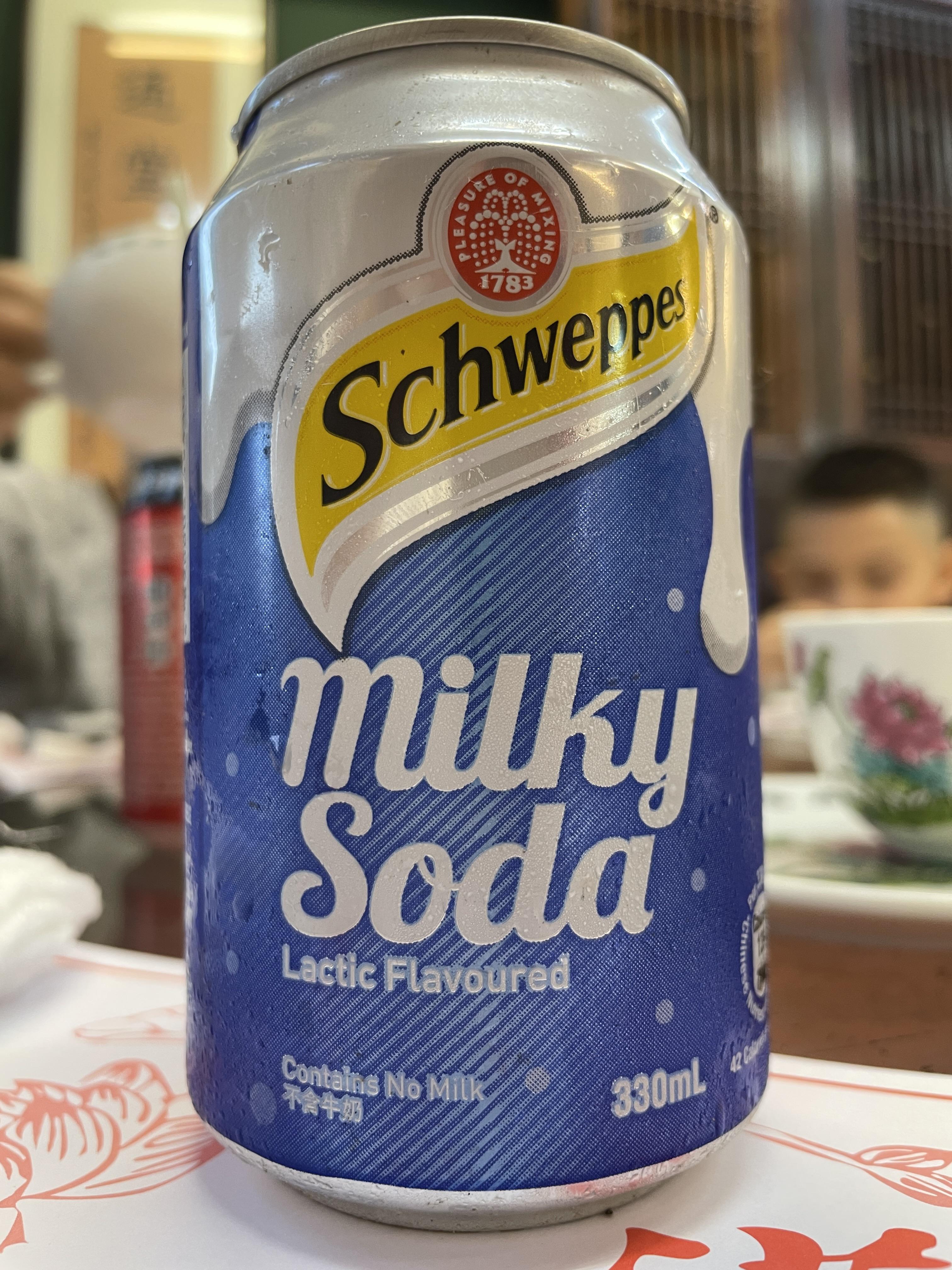 We can buy ‘Lactic flavoured’ milky soda in Hong Kong. Yes, it tastes