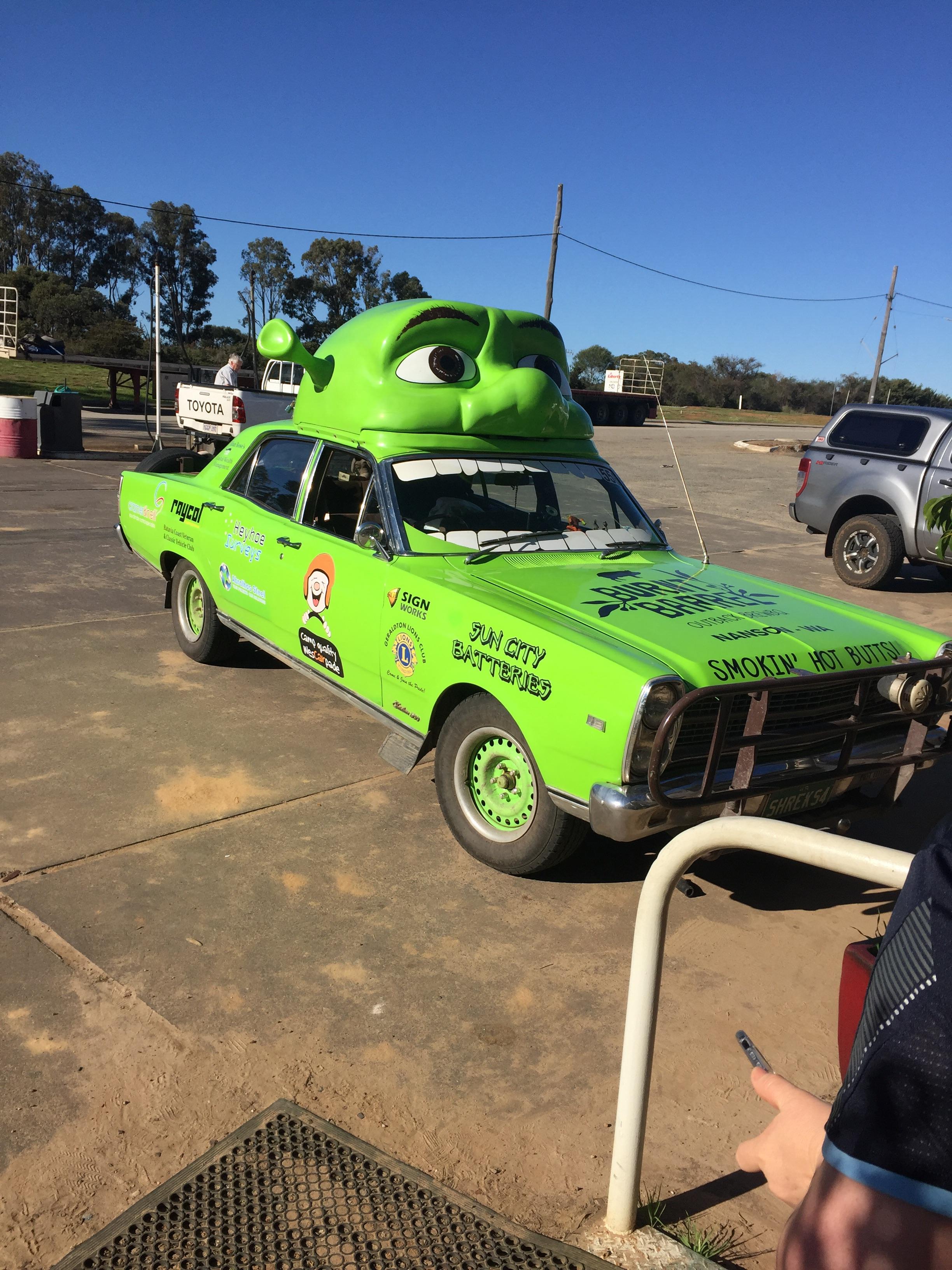 This Shrek car that rolled into work today. ATBGE