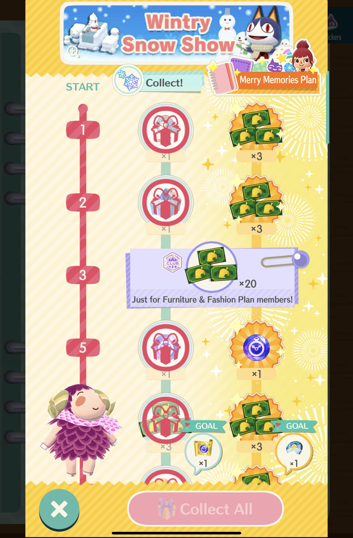 wintry snow show r/ACPocketCamp