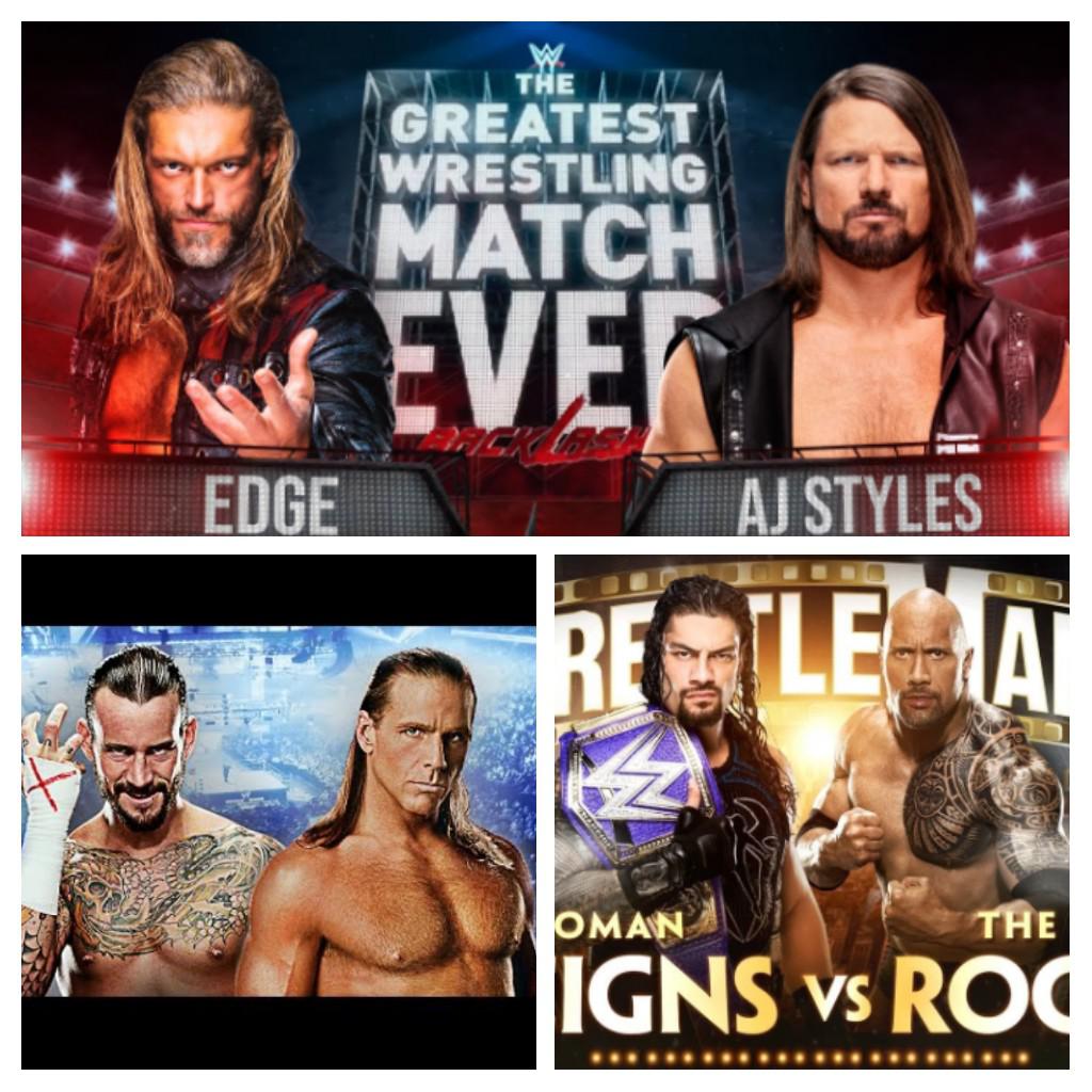 Which MATCH is Greatest, Rank From 1 to 3 !!!!* r/BrandonDE