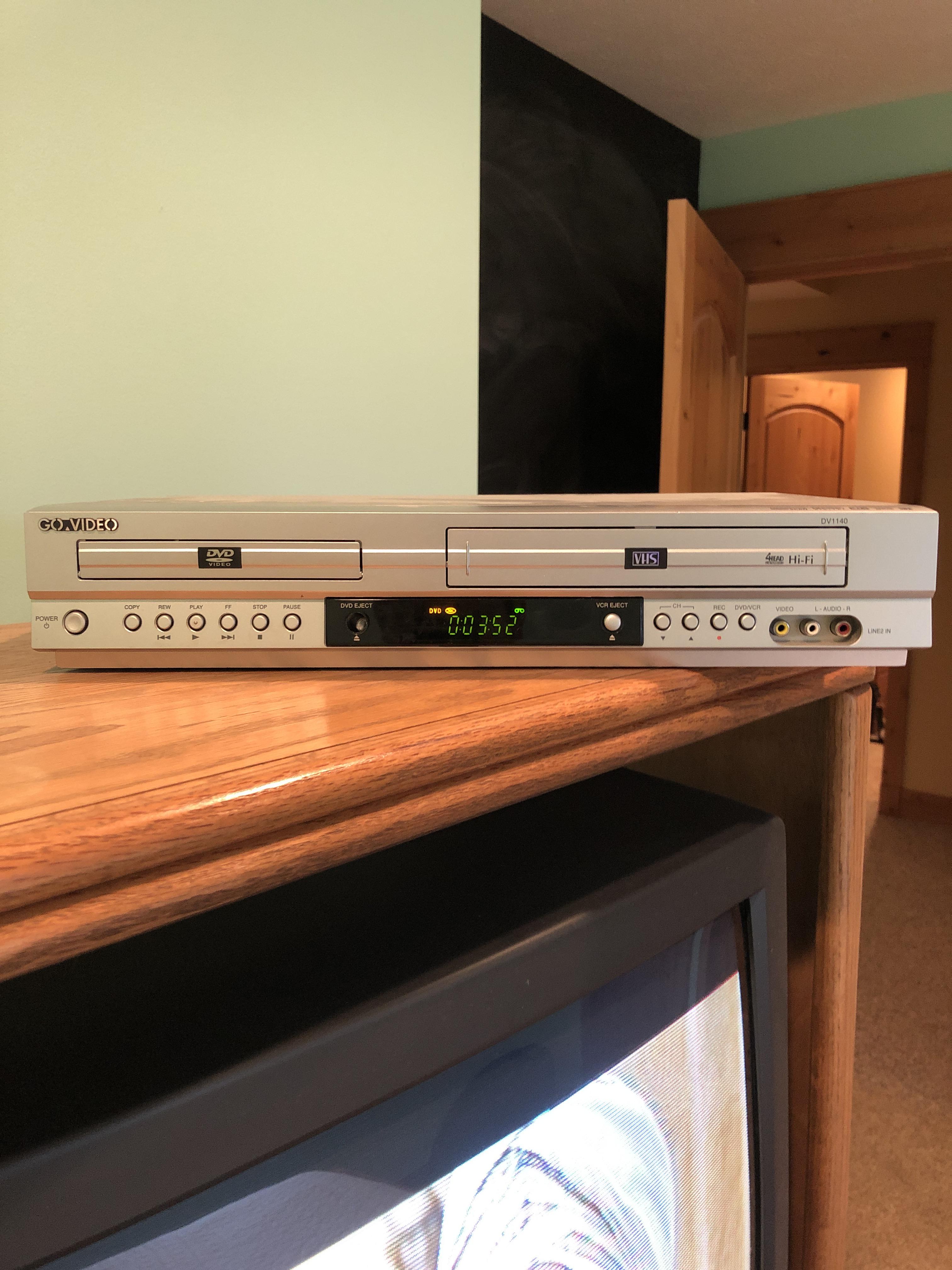 Trying to record DVD’s onto VHS tapes but every time I try it says