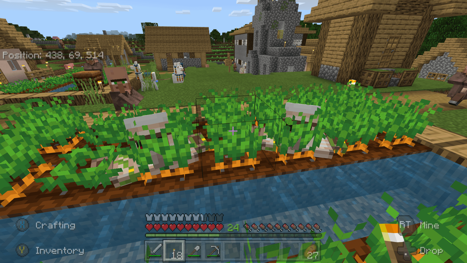 Has anyone else noitced iron golems getting stuck in the village farms