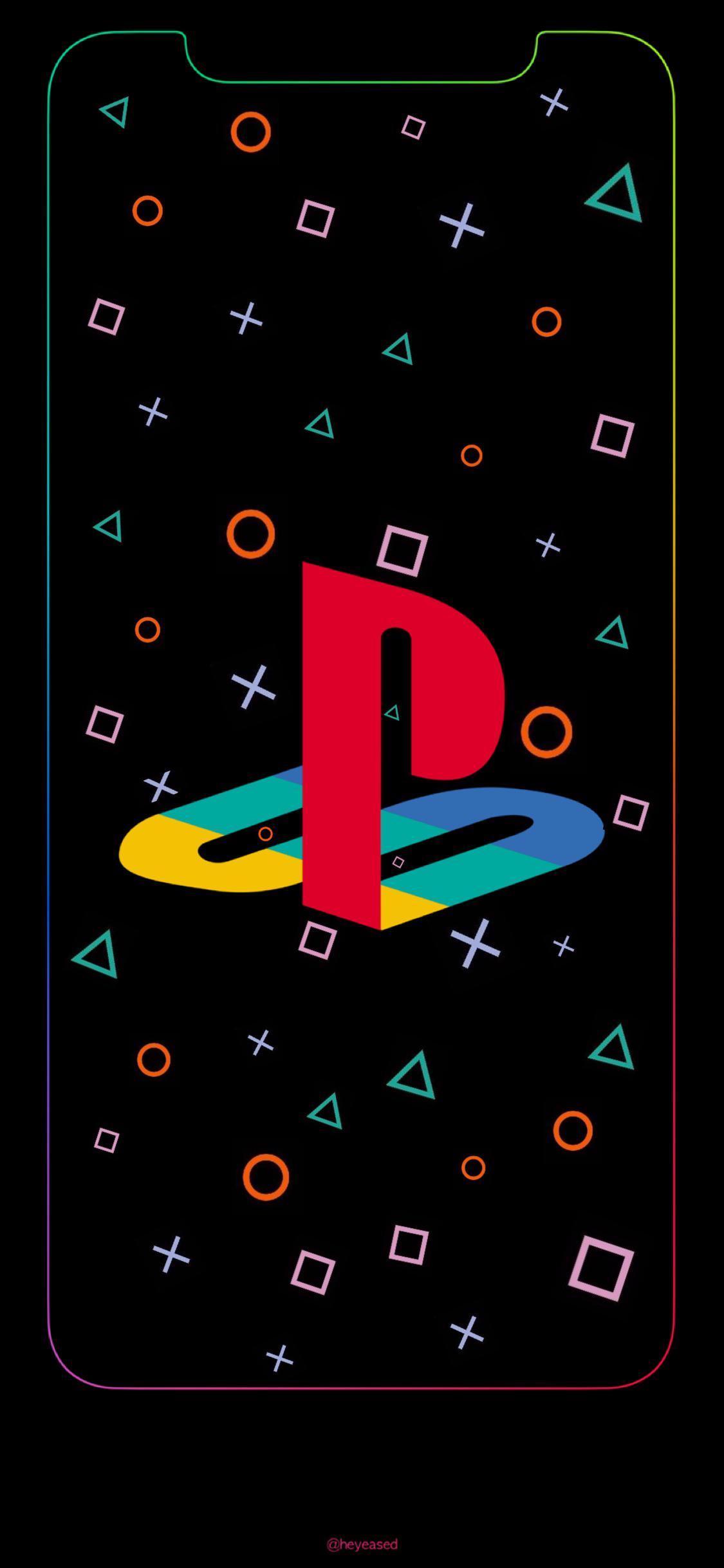 A PlayStation wallpaper I made for IPhone X r/playstation