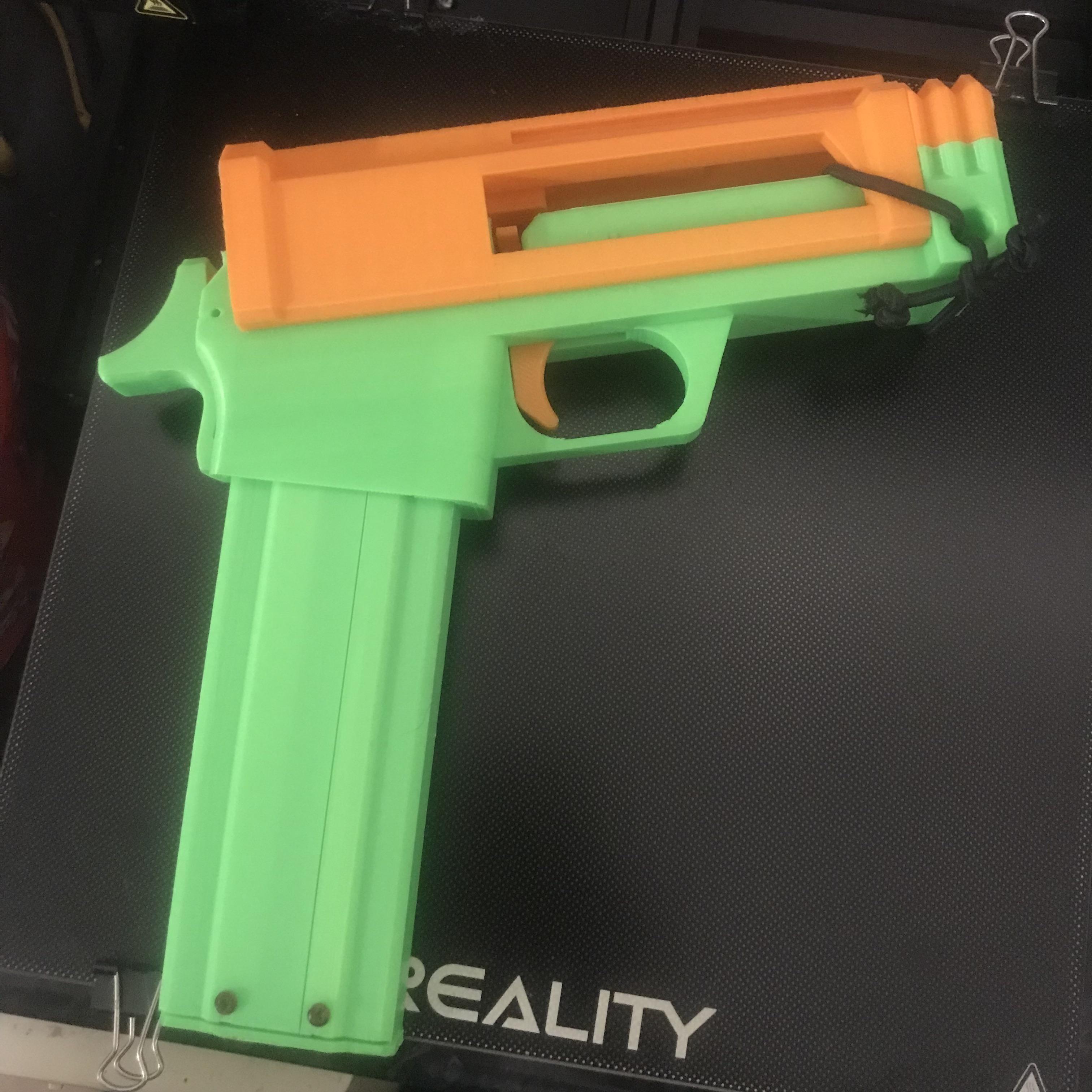 I remixed the pistol crossbow to take angled talon mags r/Nerf