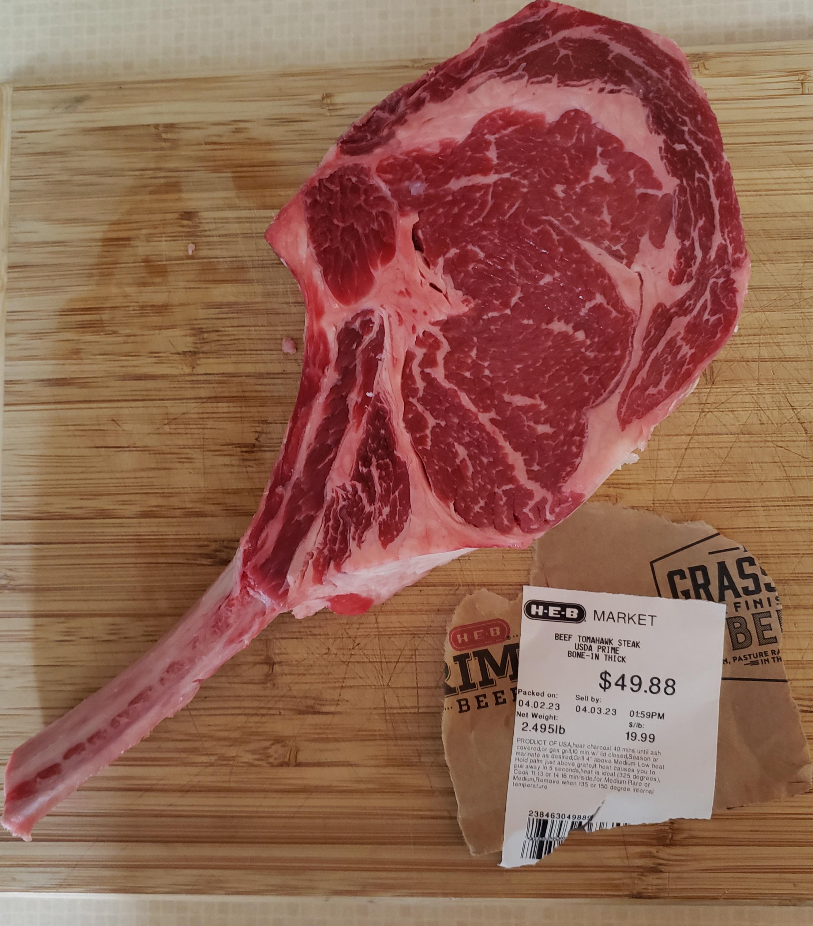 Current HEB prices, Bone in Ribeye(Sugarland)🤨up 2 dollars per pound in
