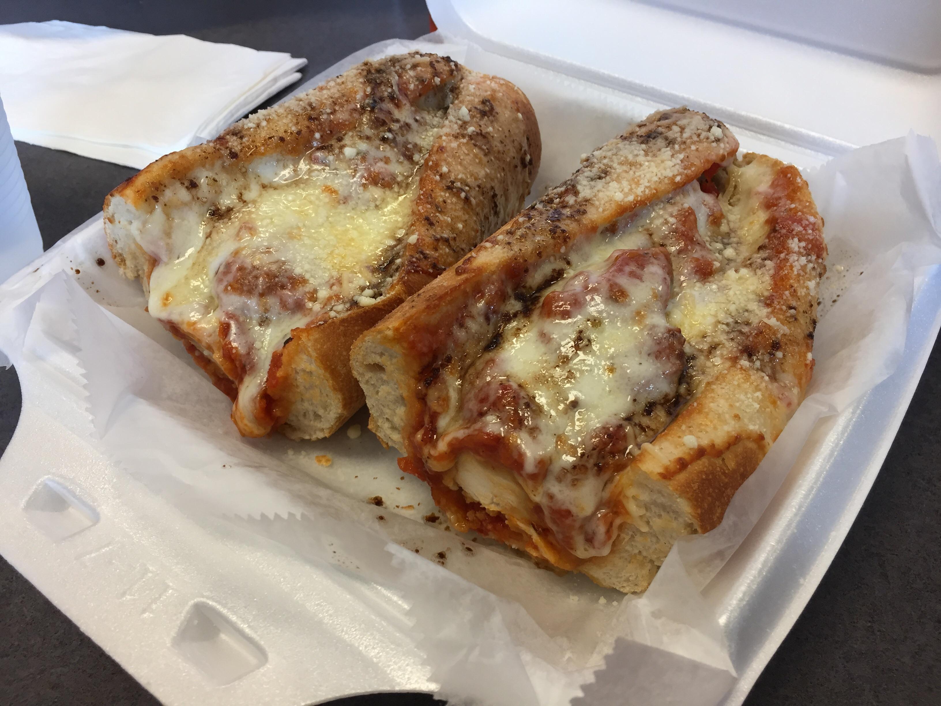 Chicken Parm sandwich from Tony’s Delicatessen outside of Houston r