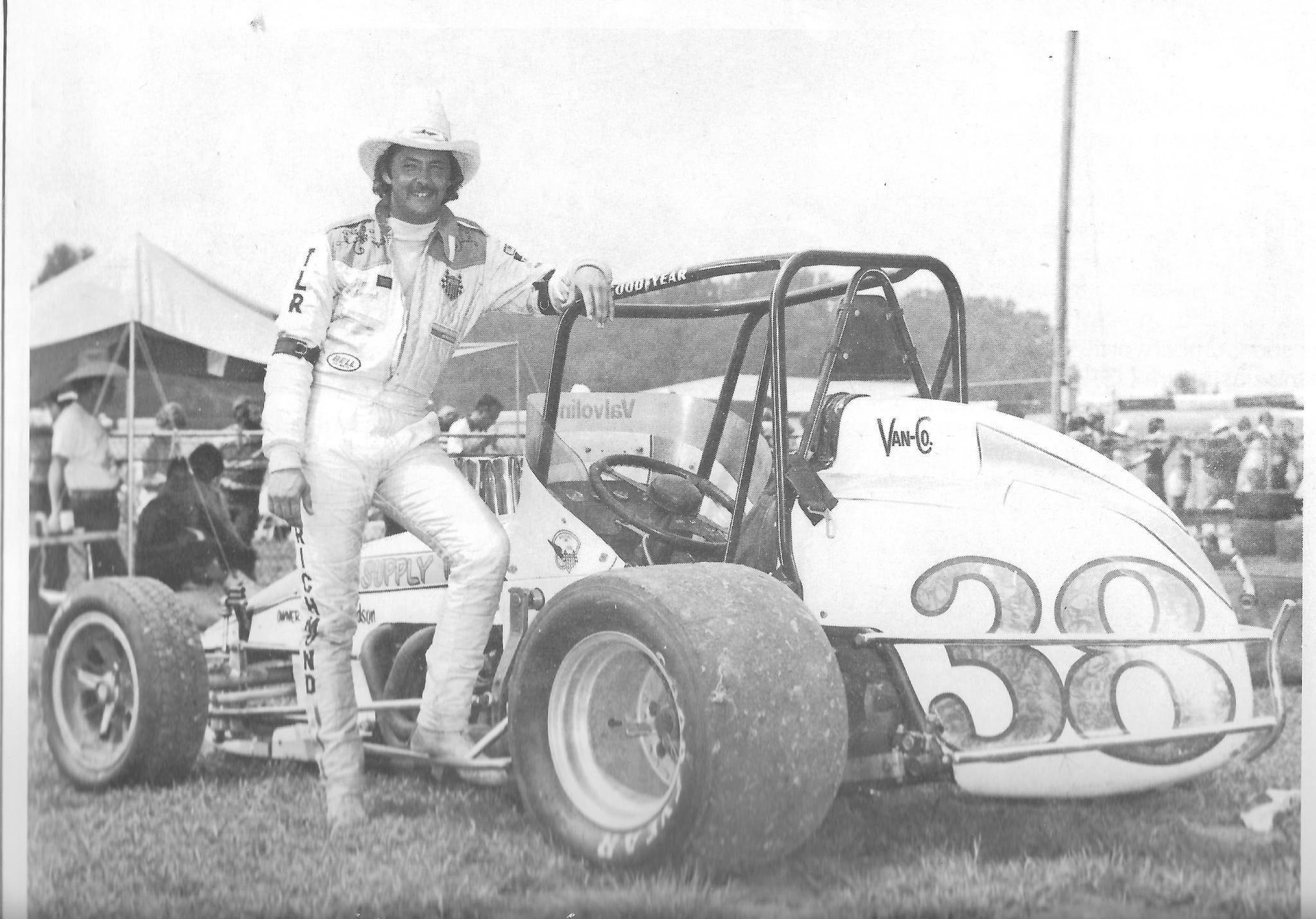 1978 Sprint division Rookie of the Year Tim Richmond is shown with the