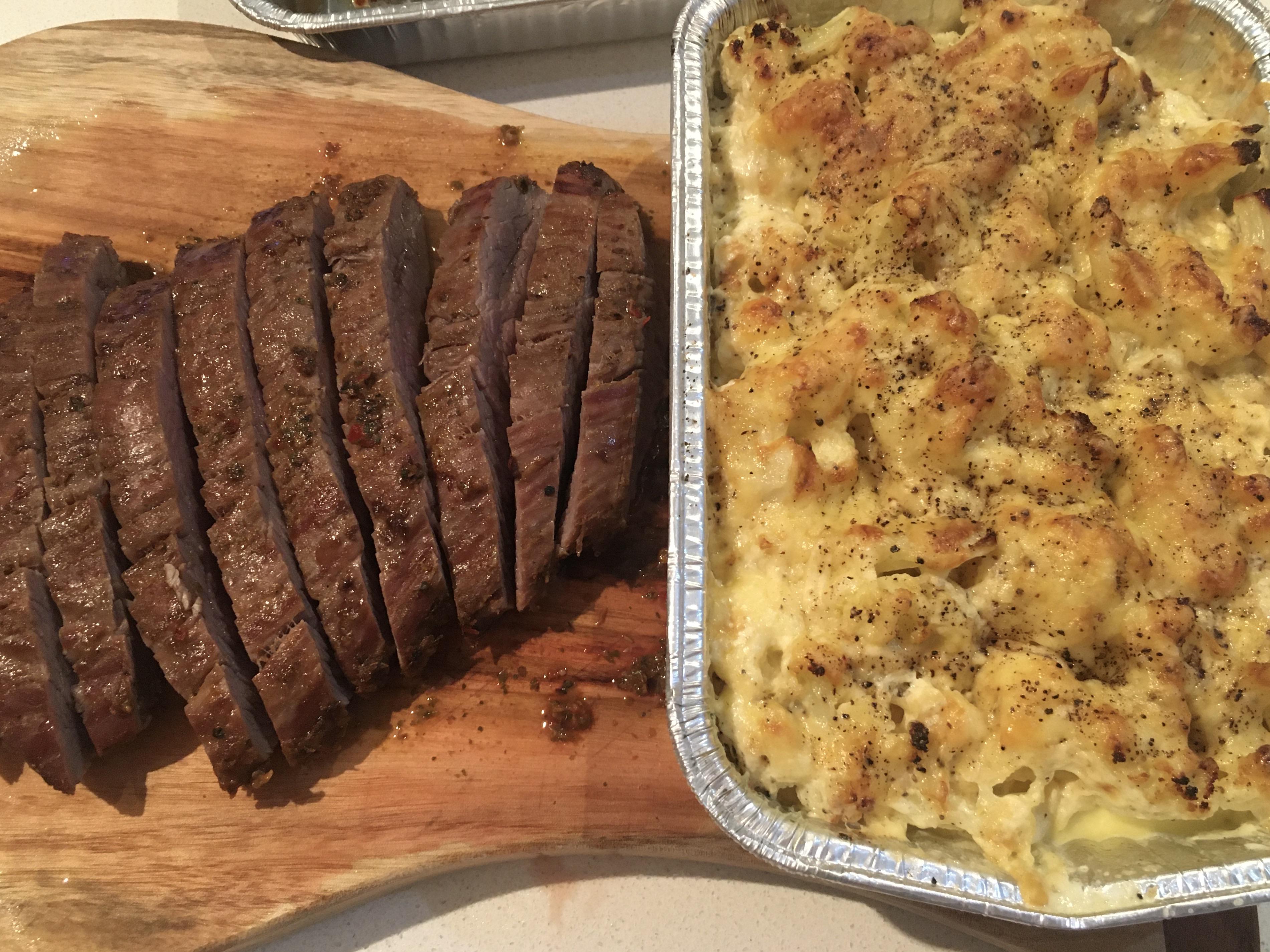 South American Beef (from Coles) cooked in the air fryer and Cheesy