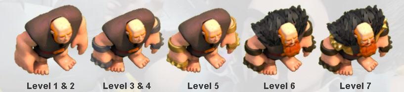 In Clash of Clans, the cosmetic appearance of troops and buildings change as you level up. Why