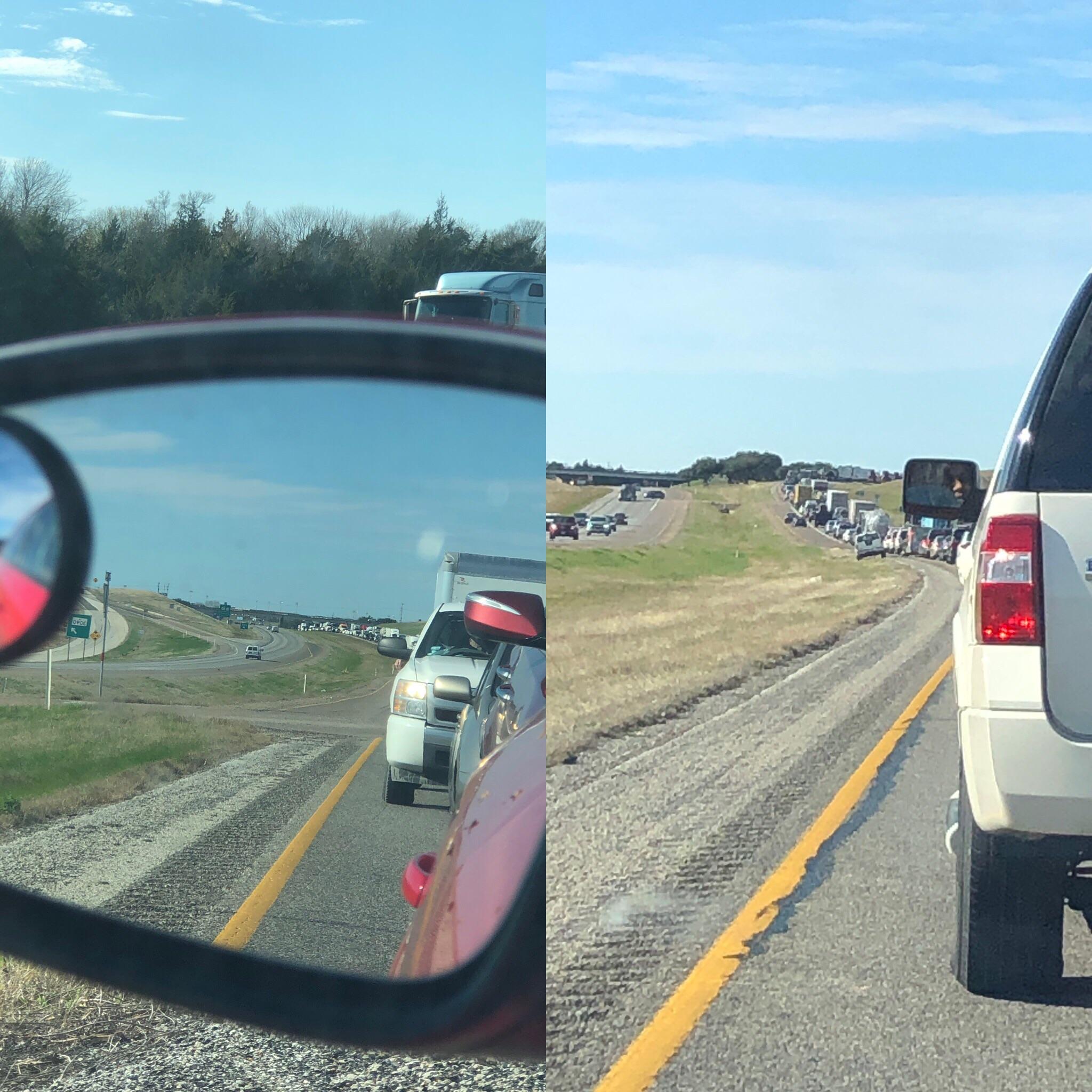 Drive safe, Ags. Hwy 6 North of Navasota r/aggies
