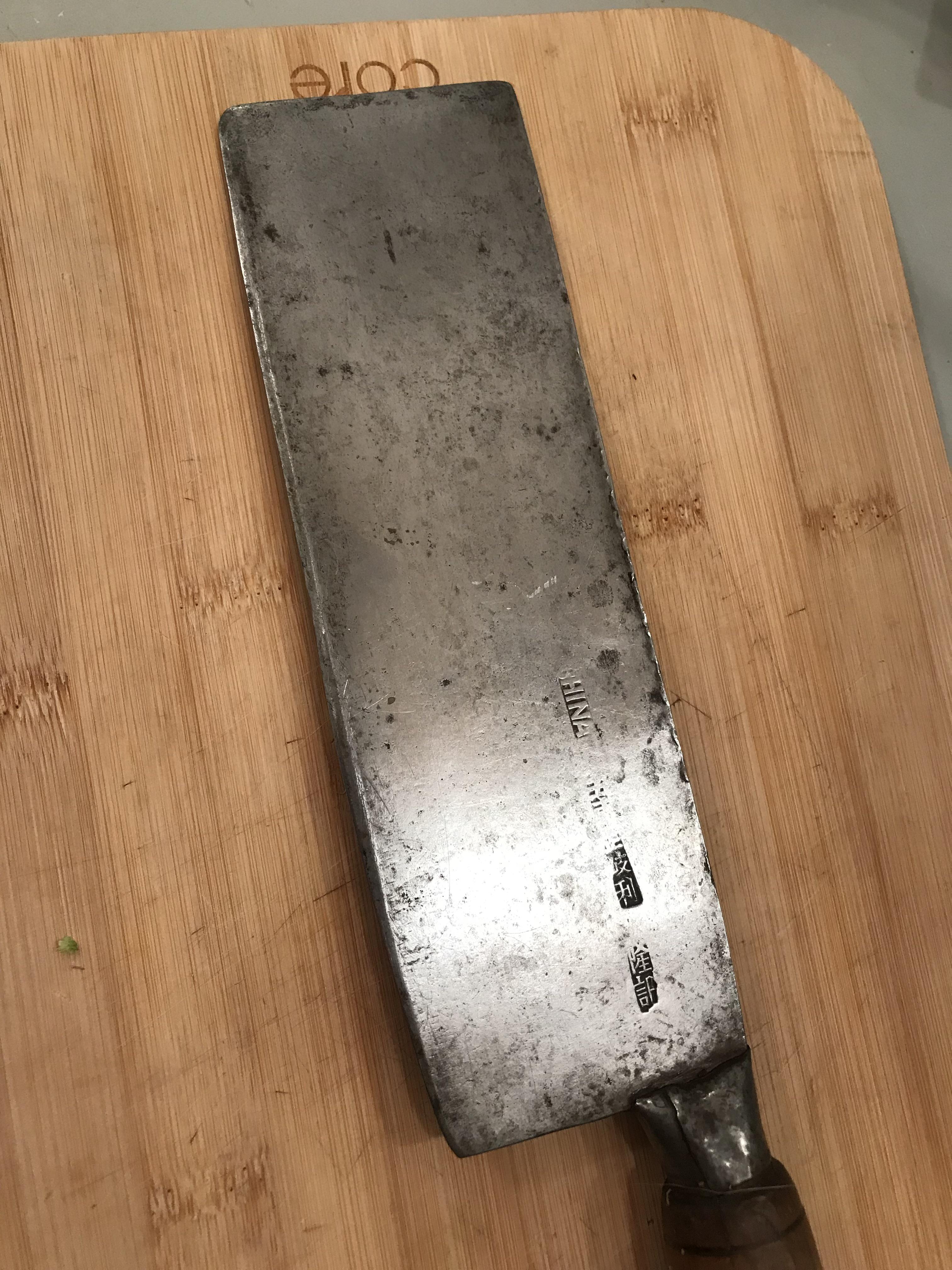 How do I restore and sharpen this Chinese cleaver? (Do I need a