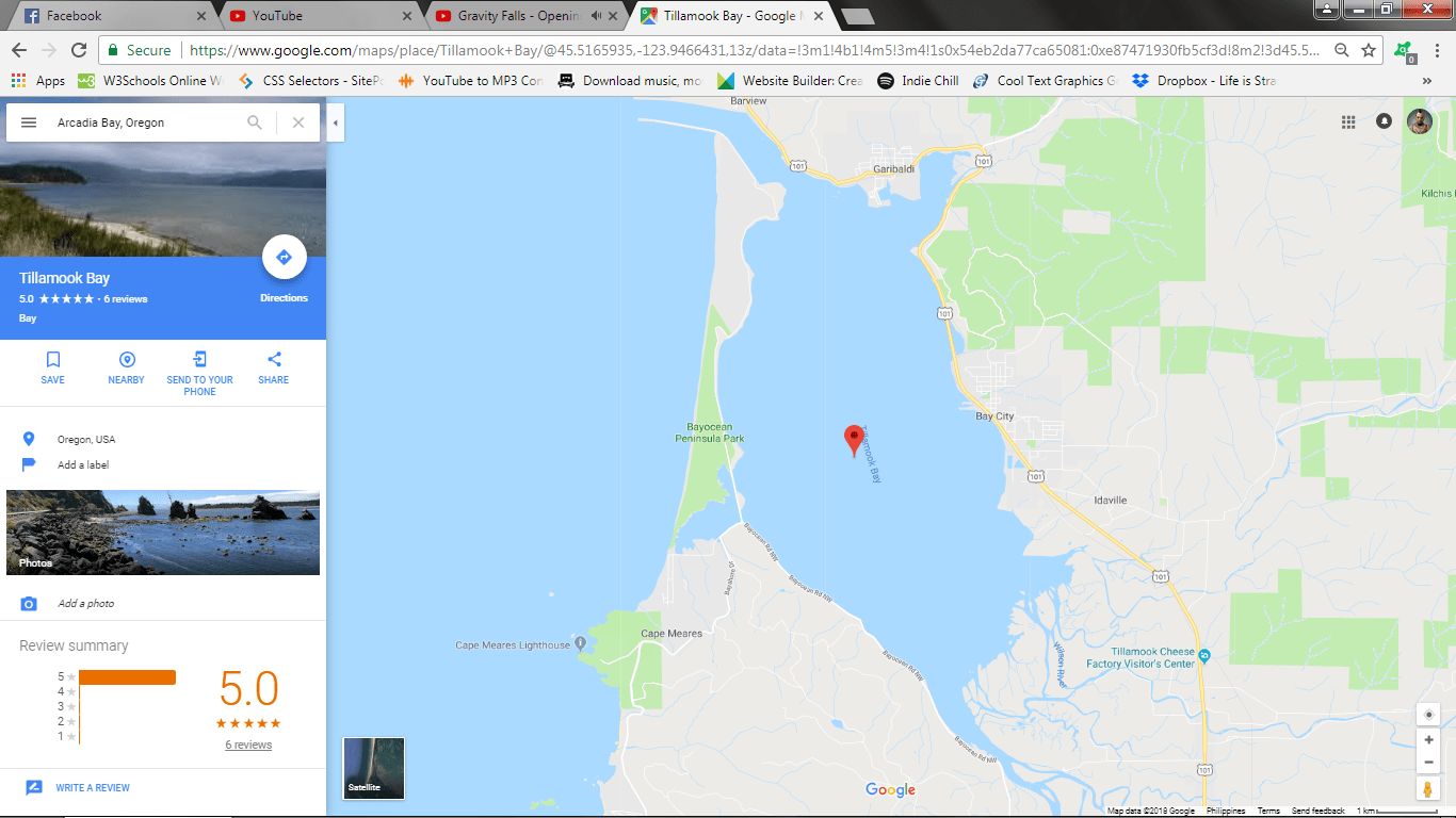 [NO SPOILERS]So, I tried to search Arcadia Bay in Google Maps, and here