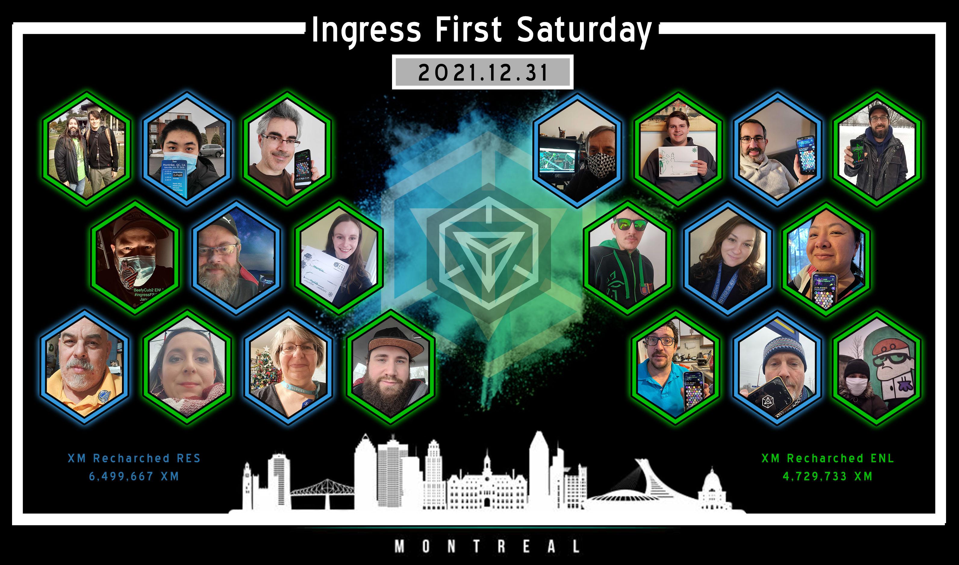 Ingress First Saturday, Montreal, Canada, 20211231 (Friday) r/Ingress