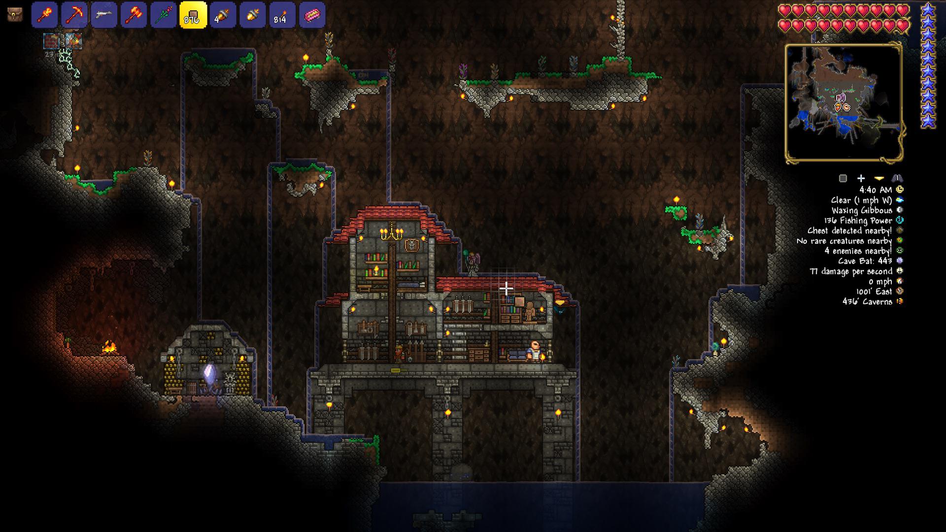 Cavern House r/Terraria