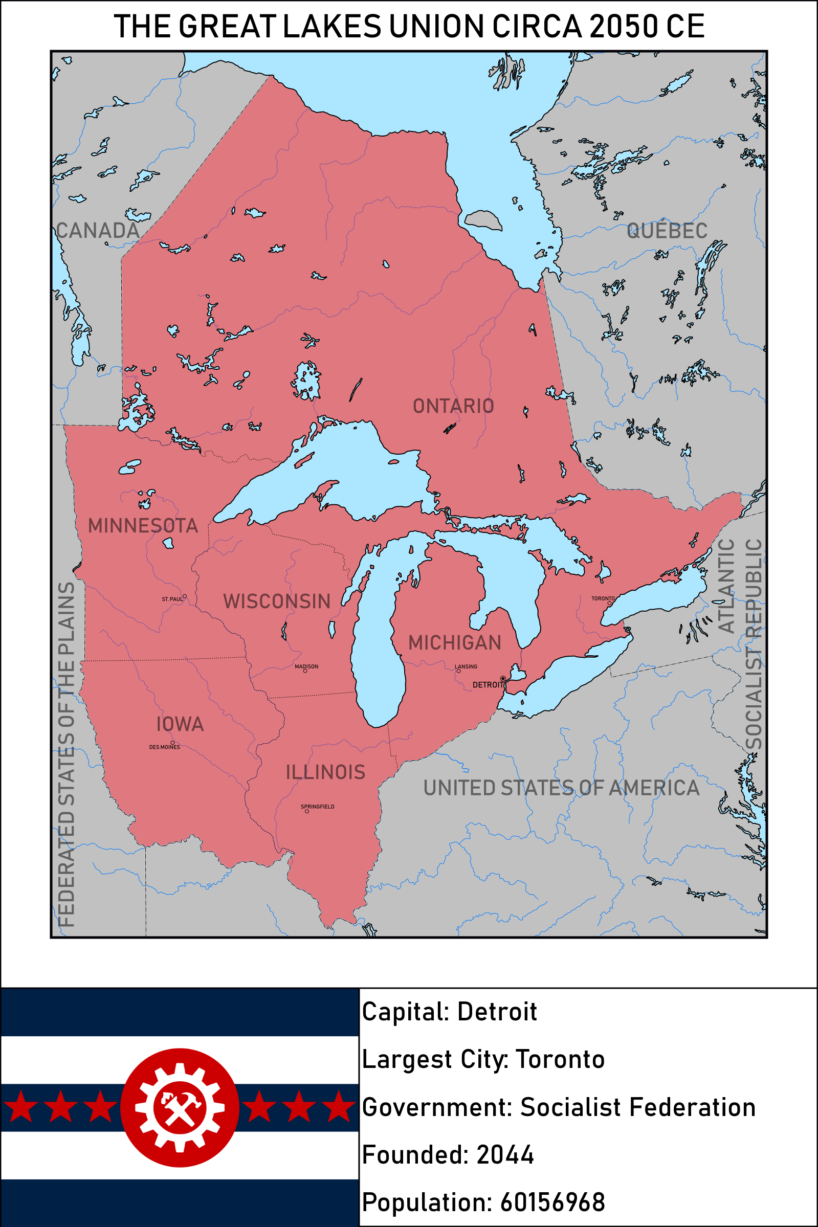 The Great Lakes Union Circa 2050 CE imaginarymaps
