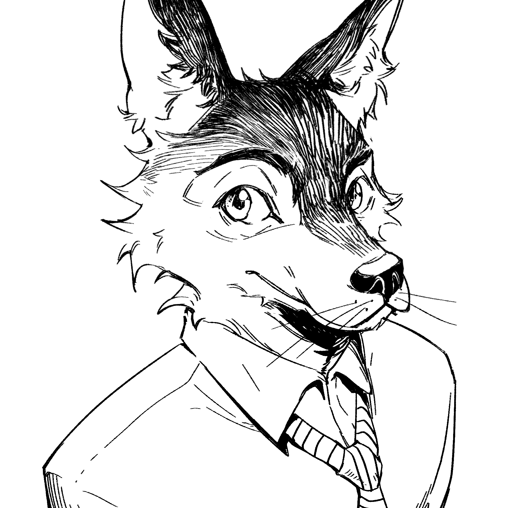 My attempt to draw furry. r/furry