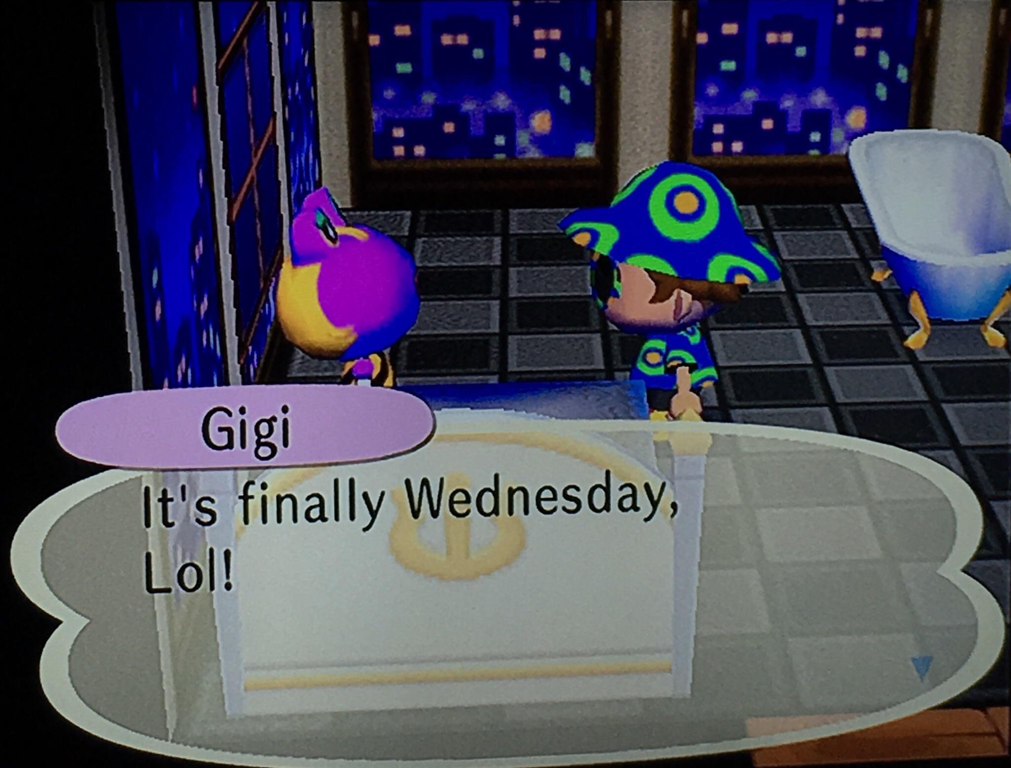 Gigi is the first Wednesday Frog AnimalCrossing