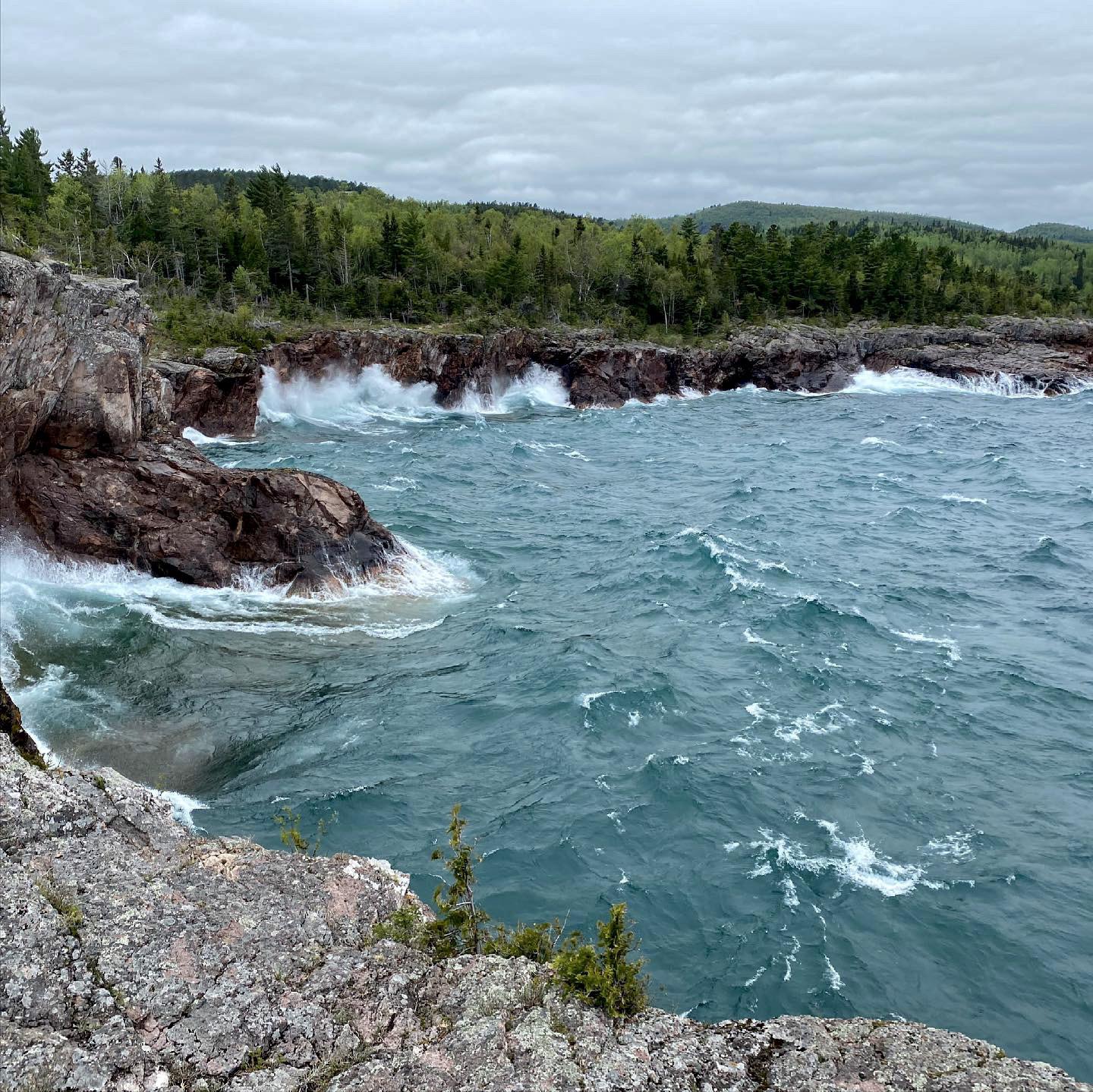 Rough waters of Lake Superior Outdoors