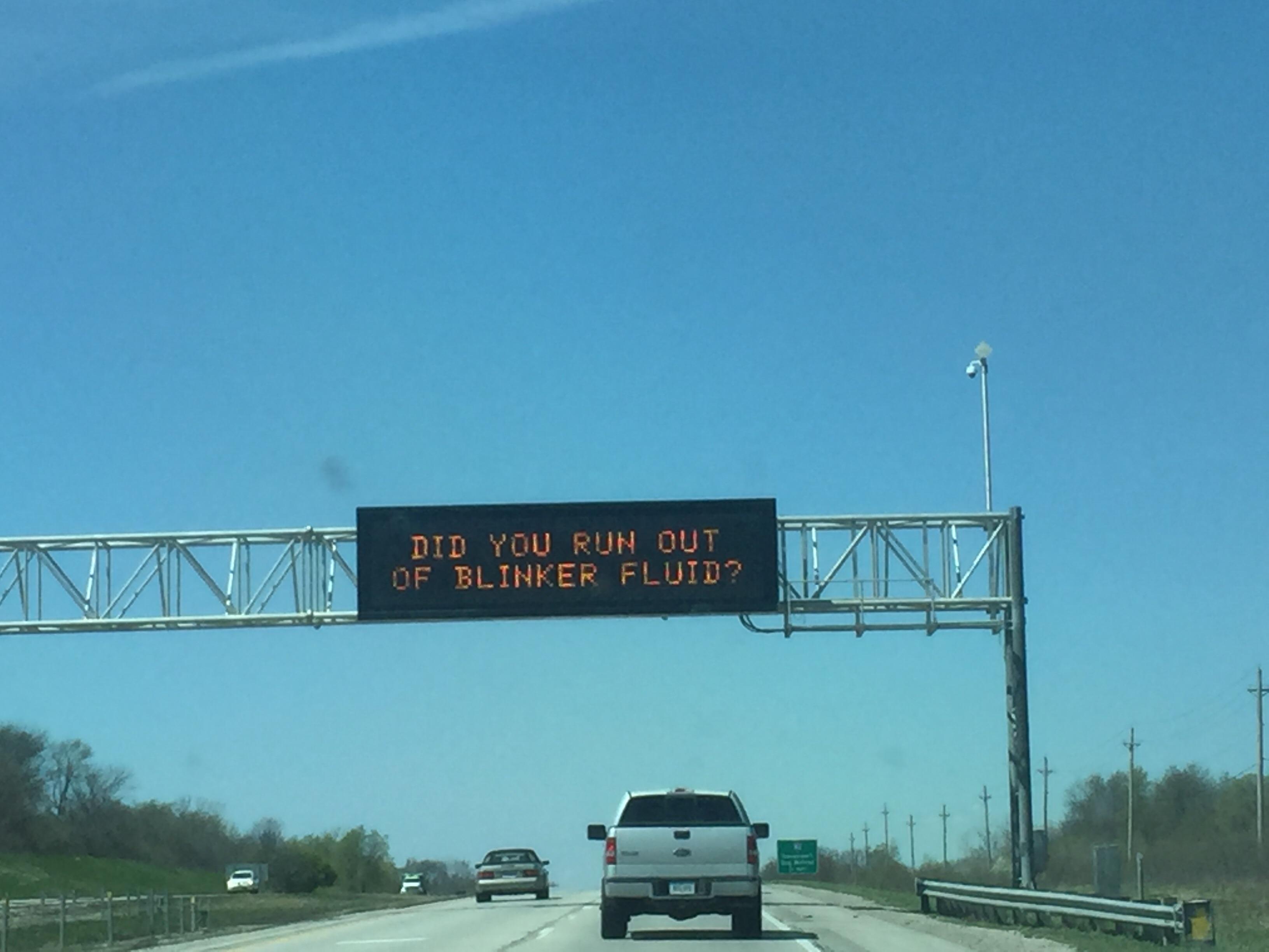 The DOT of Iowa has a sense of humor. r/funny