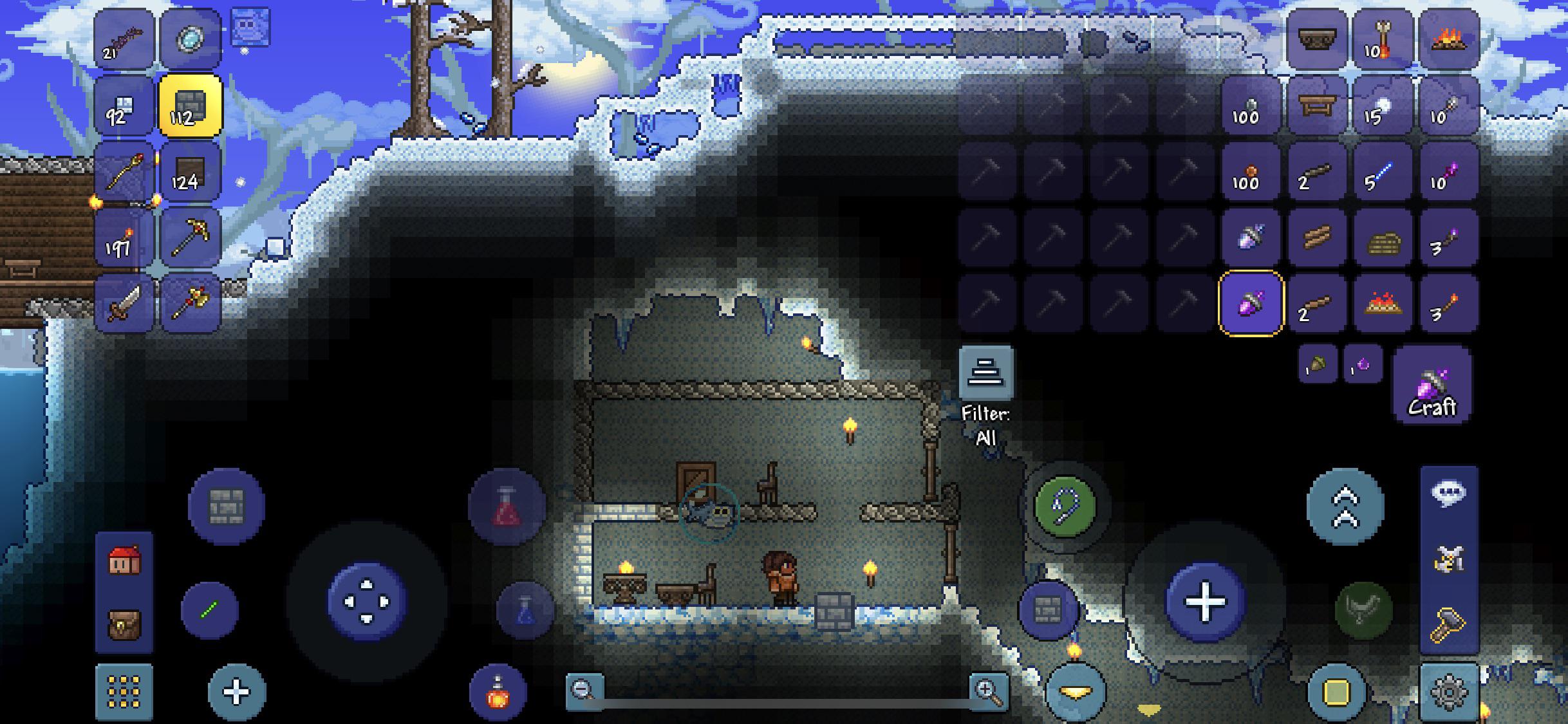 Trying to build an underground snow/ice house... it won’t let me place