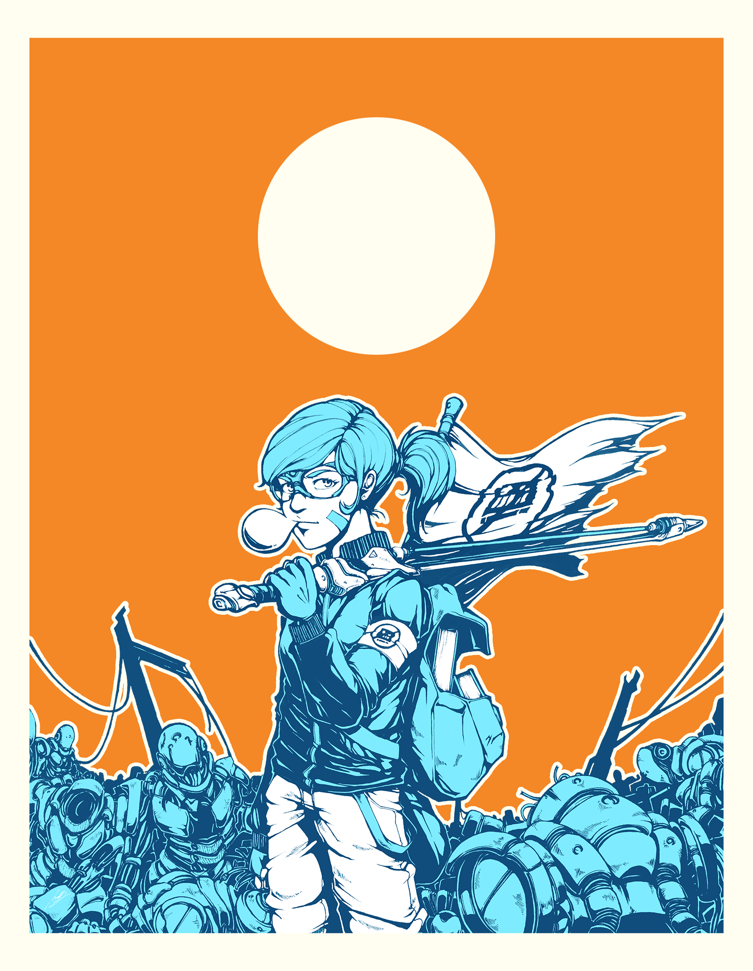 [OC] Technocide Mixed Media Cyberpunk