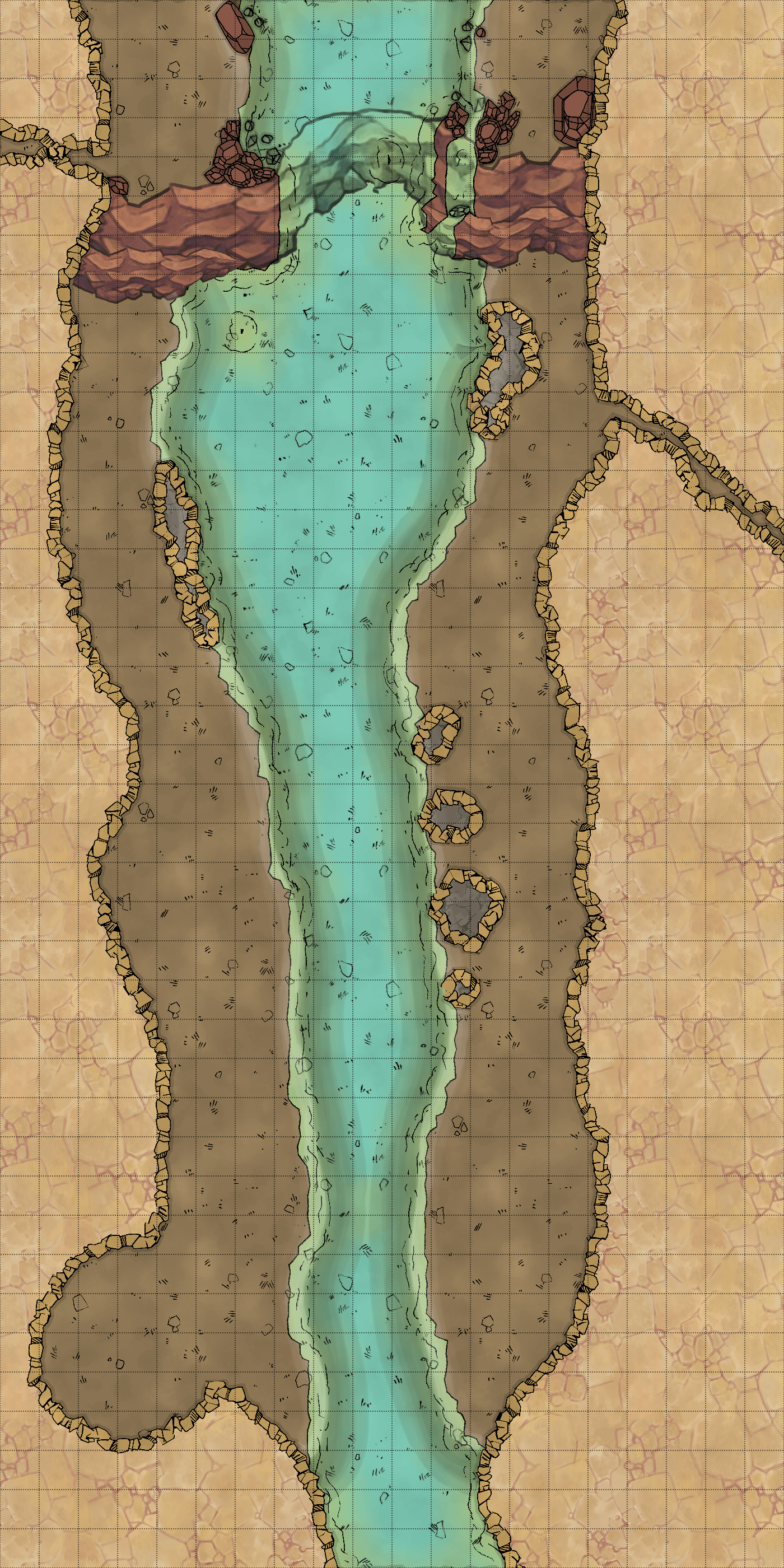 Free Map - Underground River - Deep Beneath The Sands Of The Desert Is A  Vast Natural Tunnel System. Some Of These Tunnels Still Have Water Running  Through Them. This Attracts All