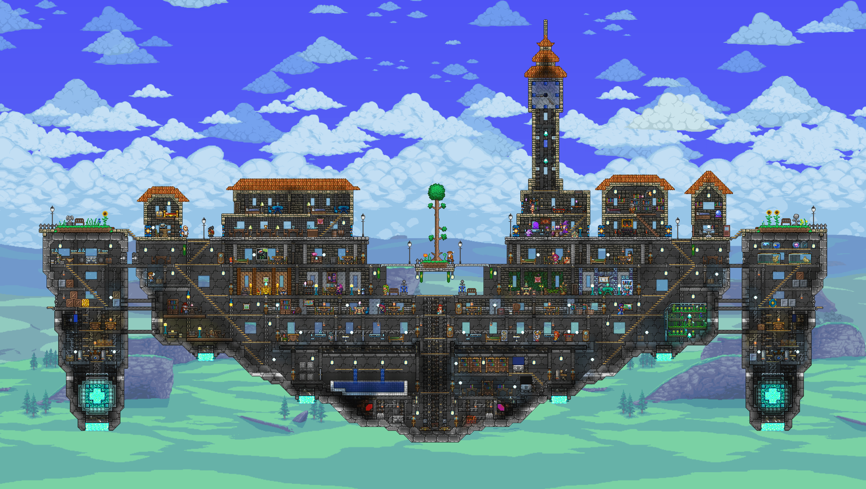 5 years ago I made my first reddit post here on a flying town build