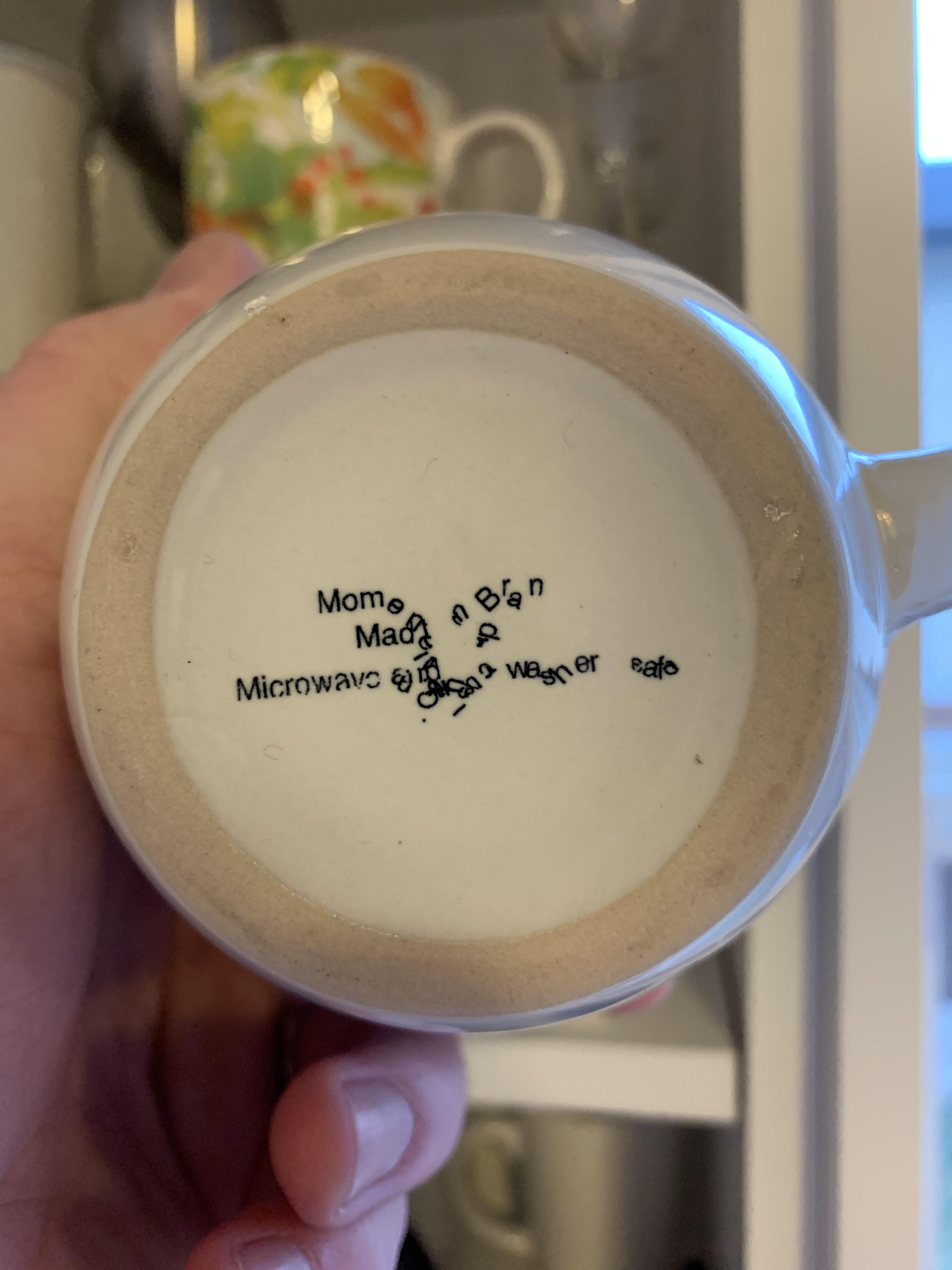 I wanted to see if my cup was microwave safe. I still don’t know. I don