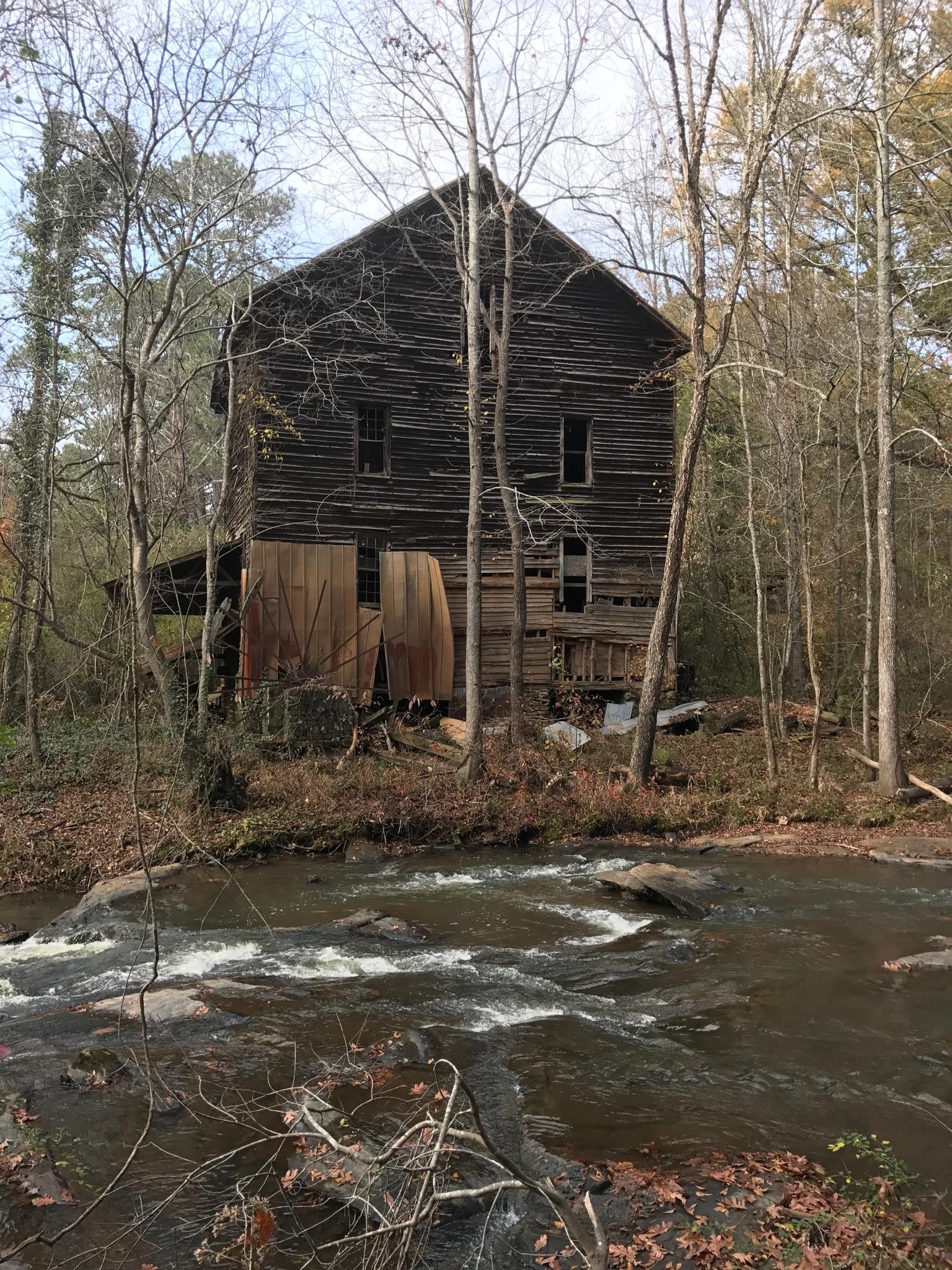 Historic Dial Mill built in 1830 outside Conyers, GA [1334x750][OC] r