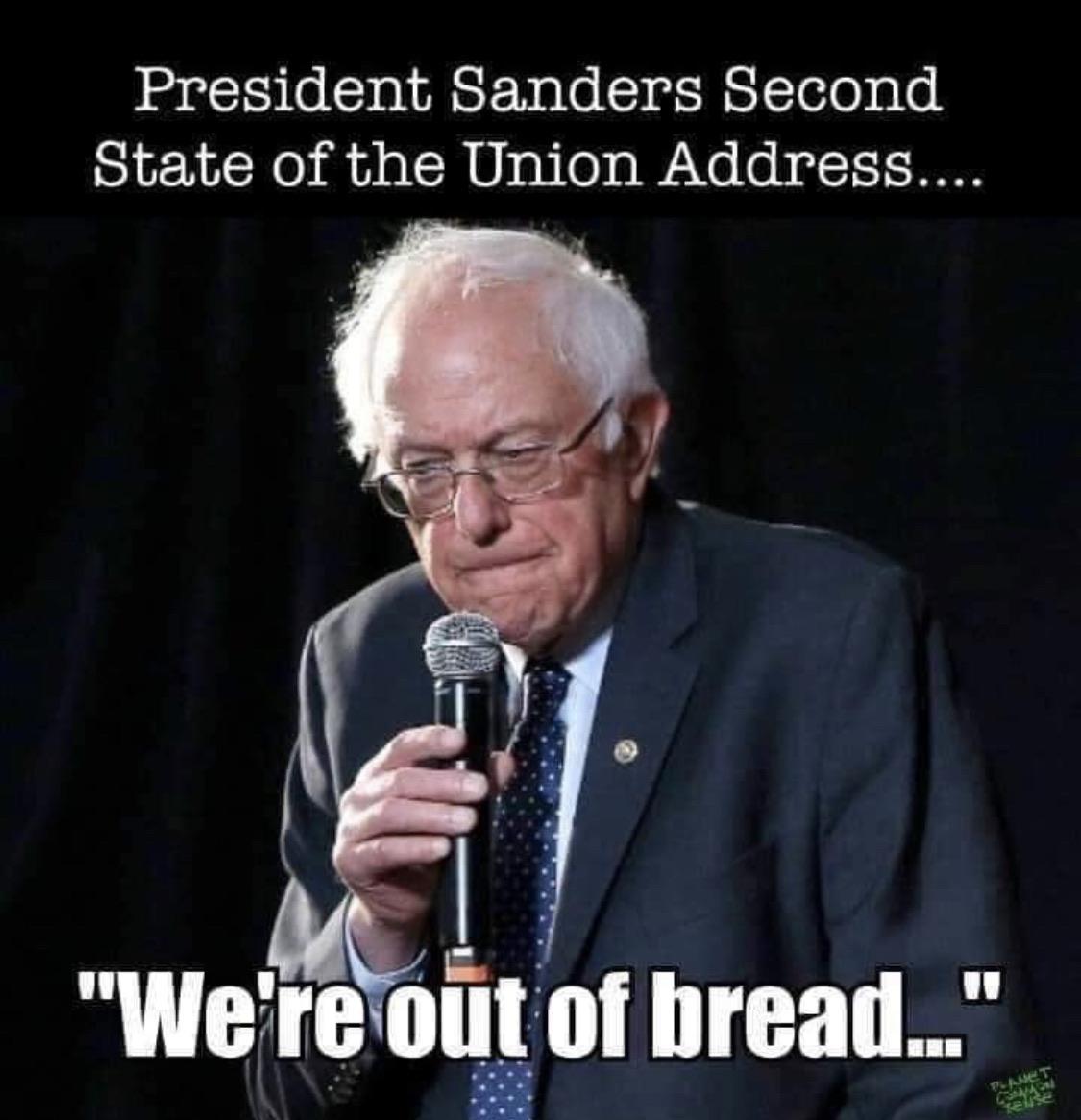 Bernie Sanders Saying Bread Lines Are A Good Thing Bread