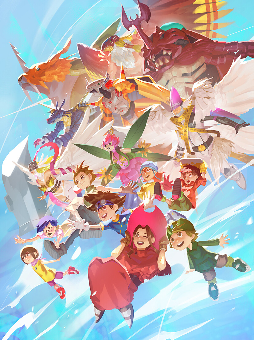 Digimon 1 Fan Art i draw last year digimon