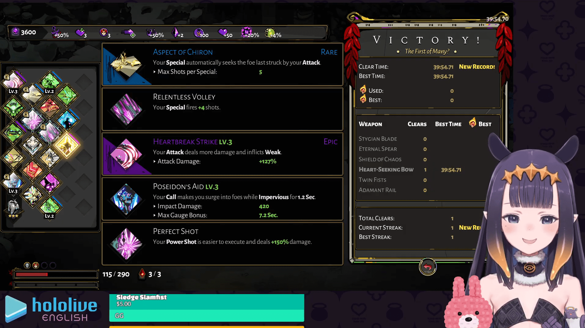 Congrats to Ina for beating Hades for the first time on today's stream