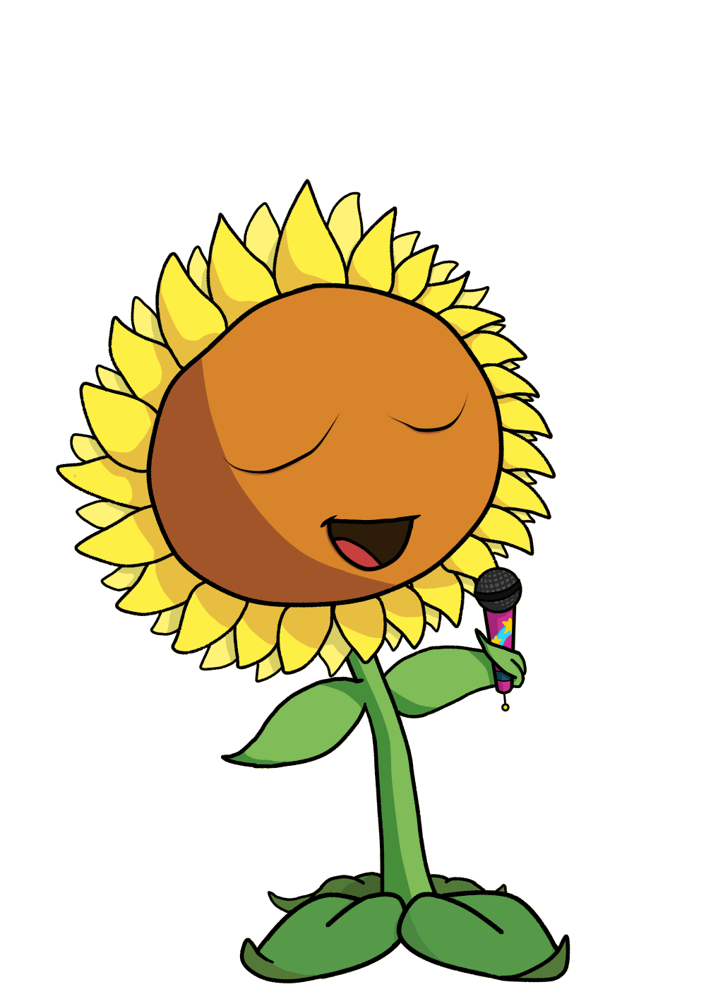 A happy singing sunflower to celebrate the 12th birthday of Plants vs