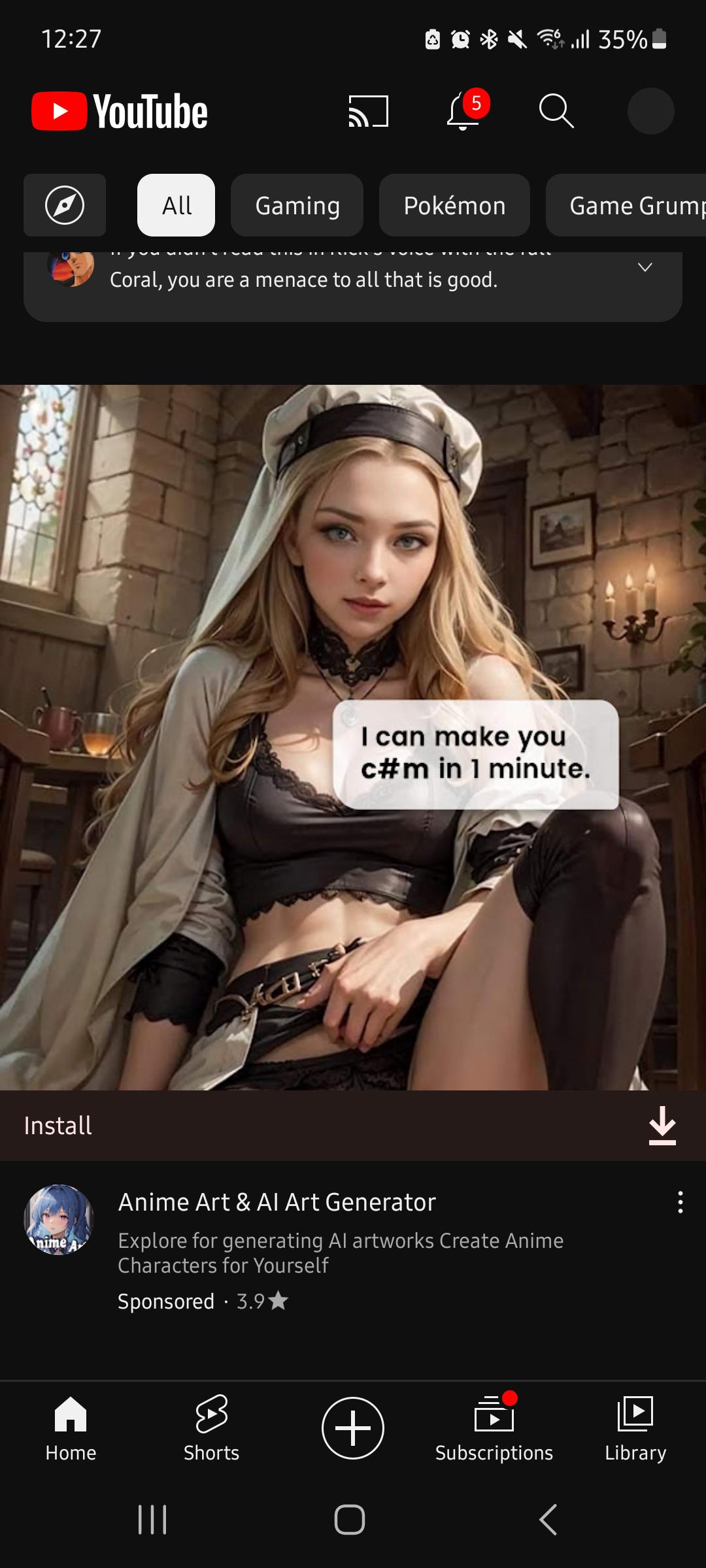 Youtube ads becoming more nsfw : youtube