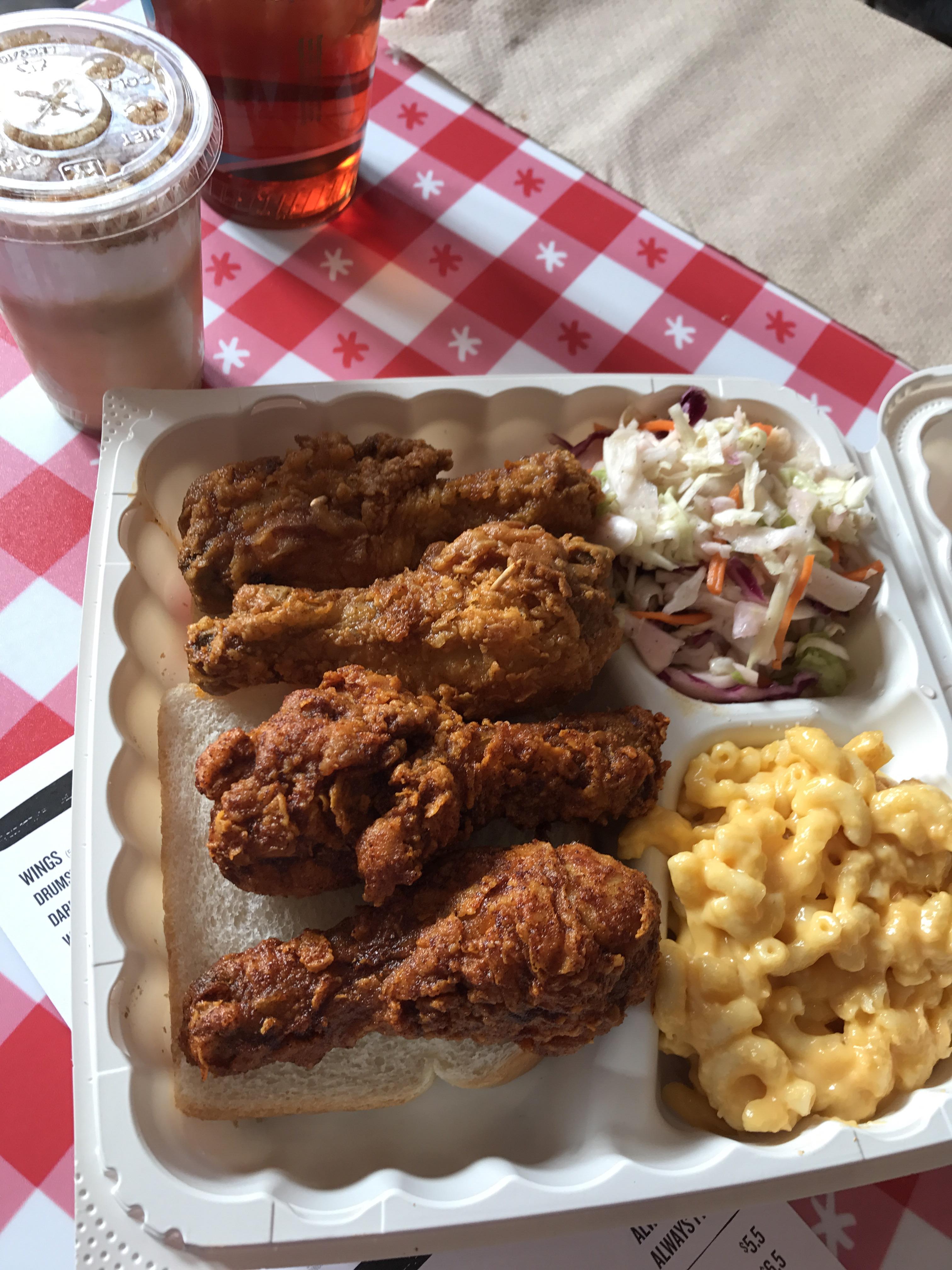 [I Ate] Nashville Style Hot Chicken, Double Mac and Cheese, and Cole