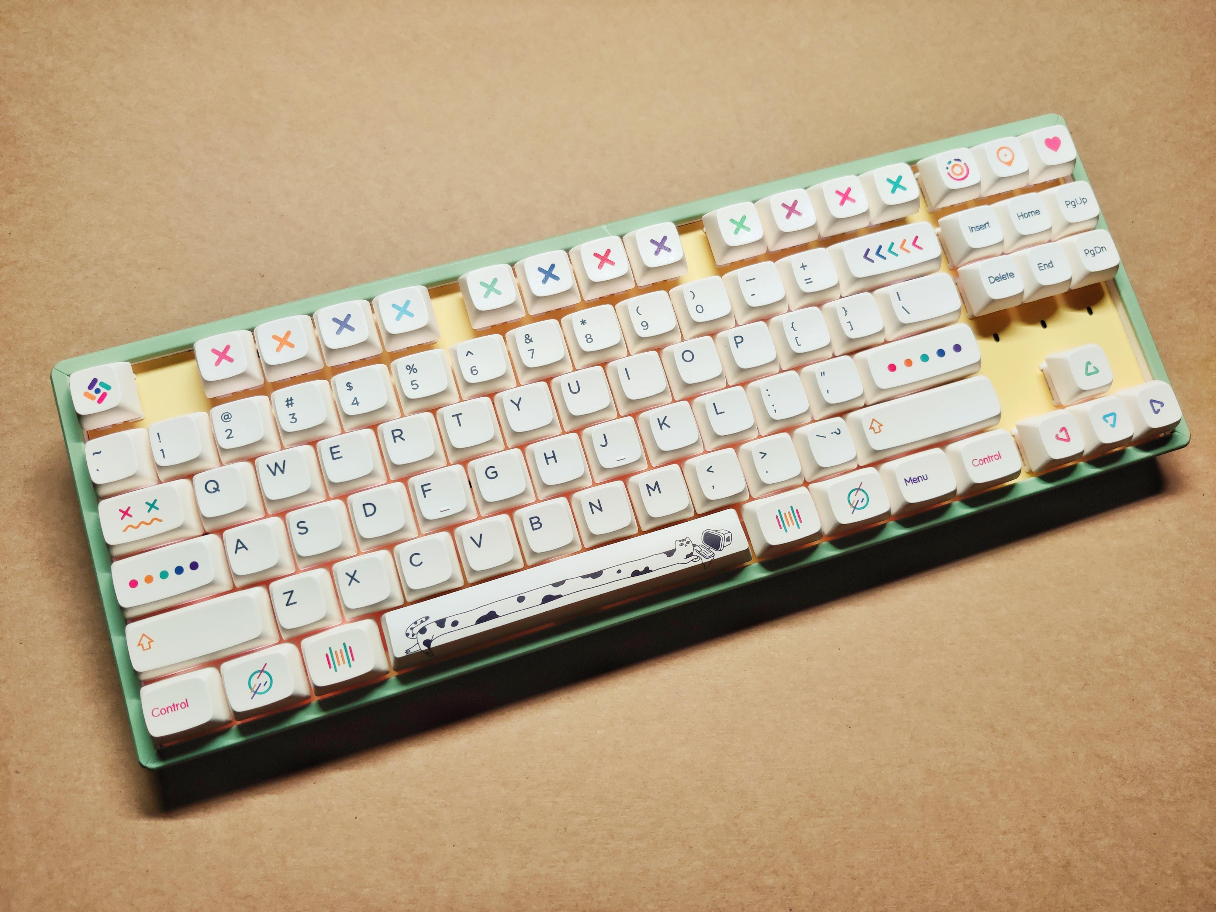 I spray paint my Keychron K8. I think it look better than the original