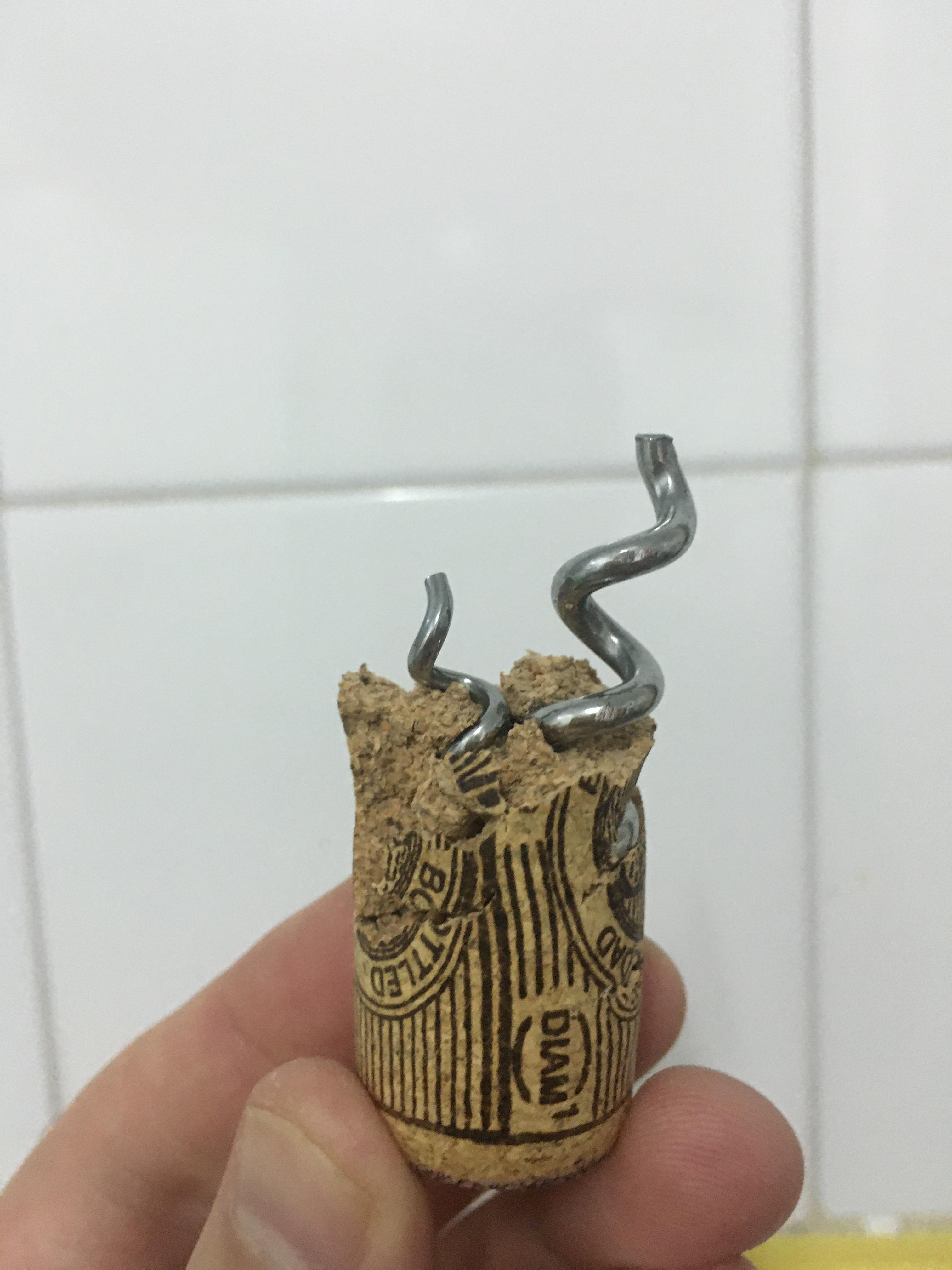One cork two bottle openers. r/Wellthatsucks